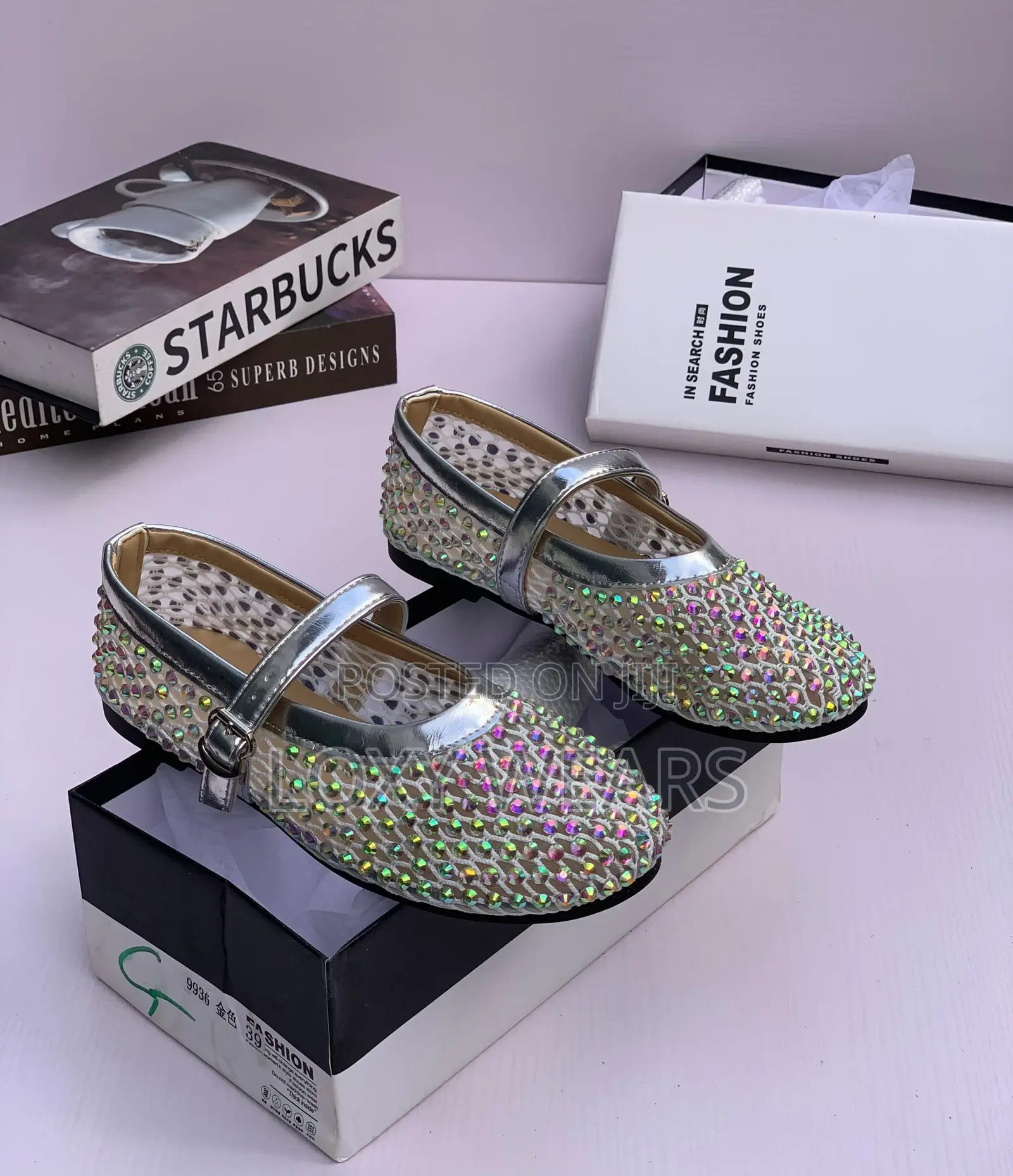 Mary Jane Rhinestone Hollow Ballet Shoe