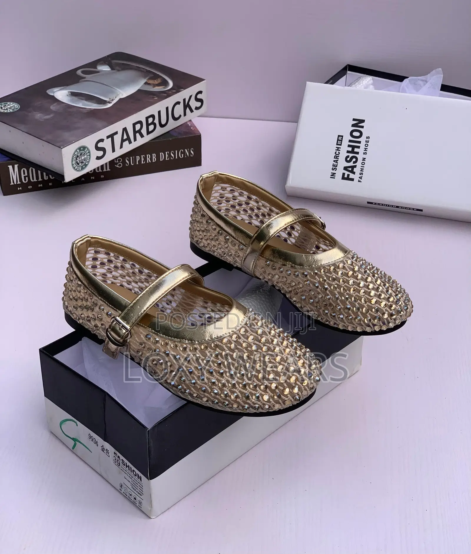 Mary Jane Rhinestone Hollow Ballet Shoe