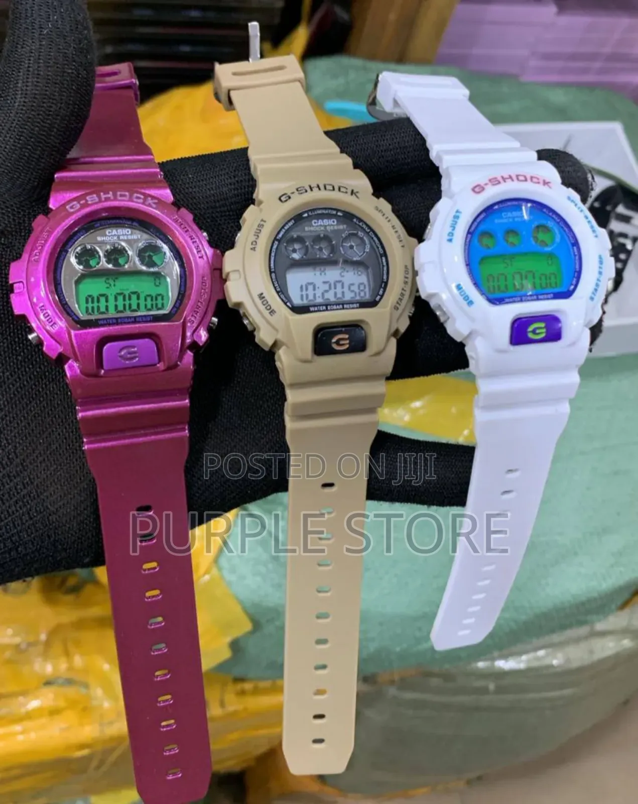Gshock 3eyed Watch in Different Colours