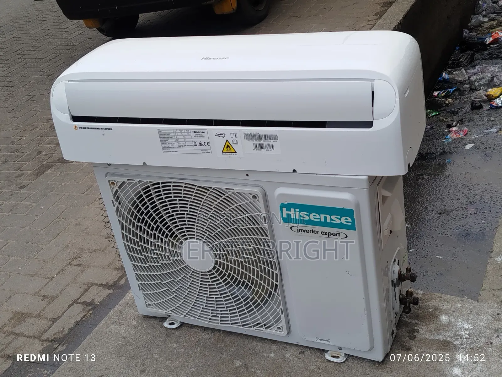 Hisense Inverter Ac R32 Gass 1.5hp