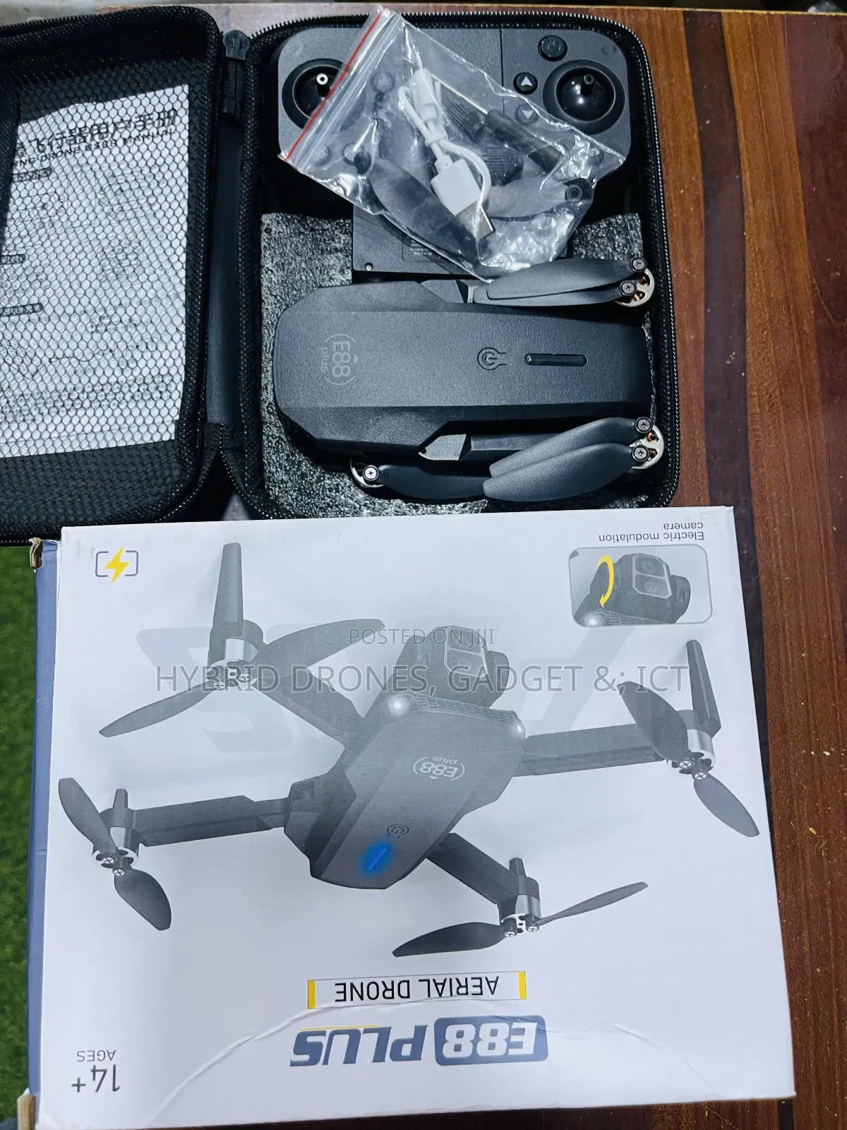 F198 Brushless Mini Hd Drone + 2 Batteries
