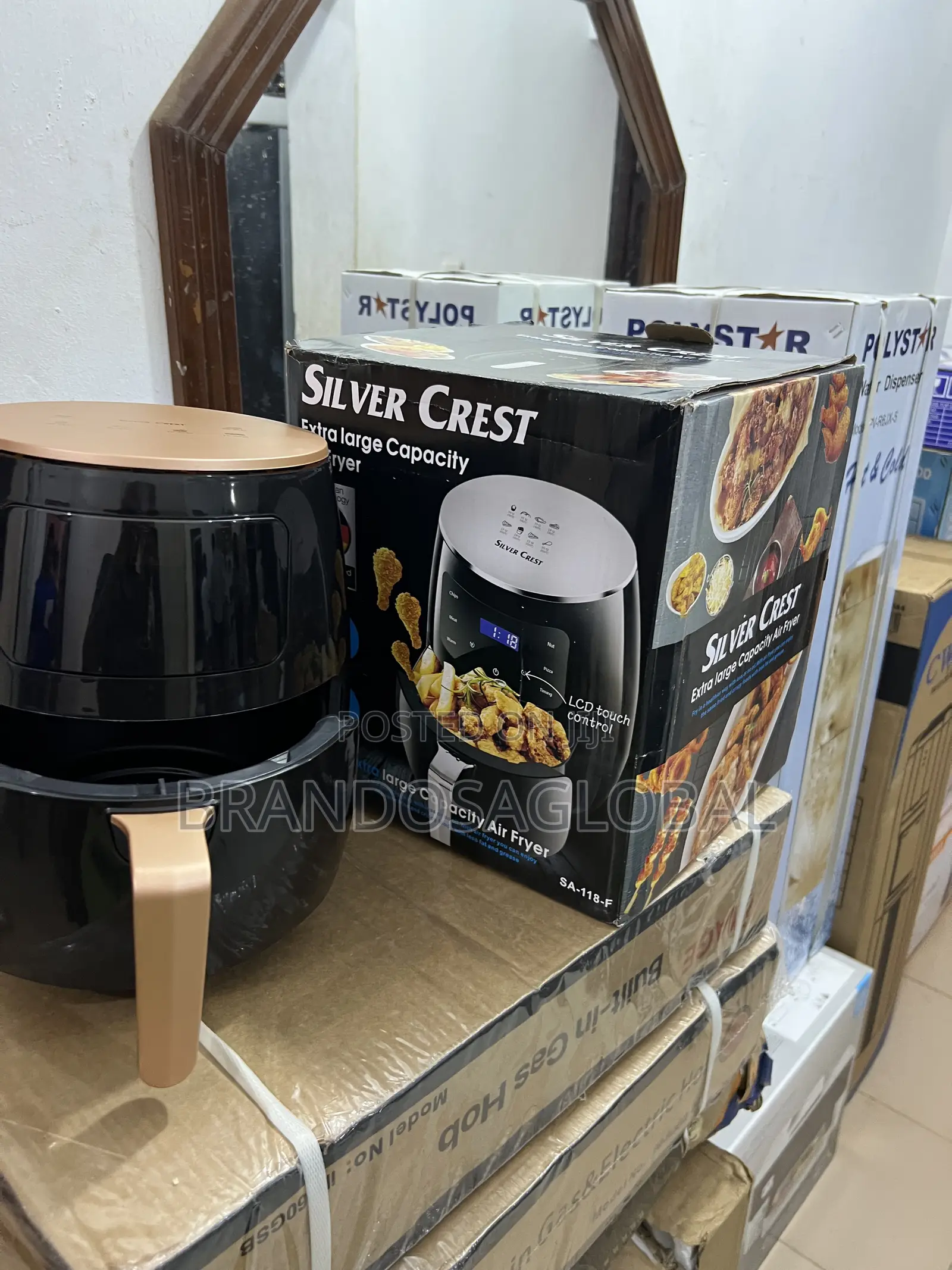 Silver Crest 6.5l Air Fryer – Non-Stick Fry Basket With Handle