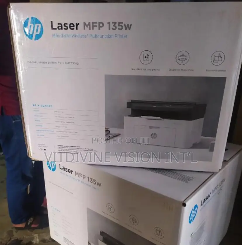 Hp Laser MFP 135w Printer Multifunction Hp Laser Monochrome Printer