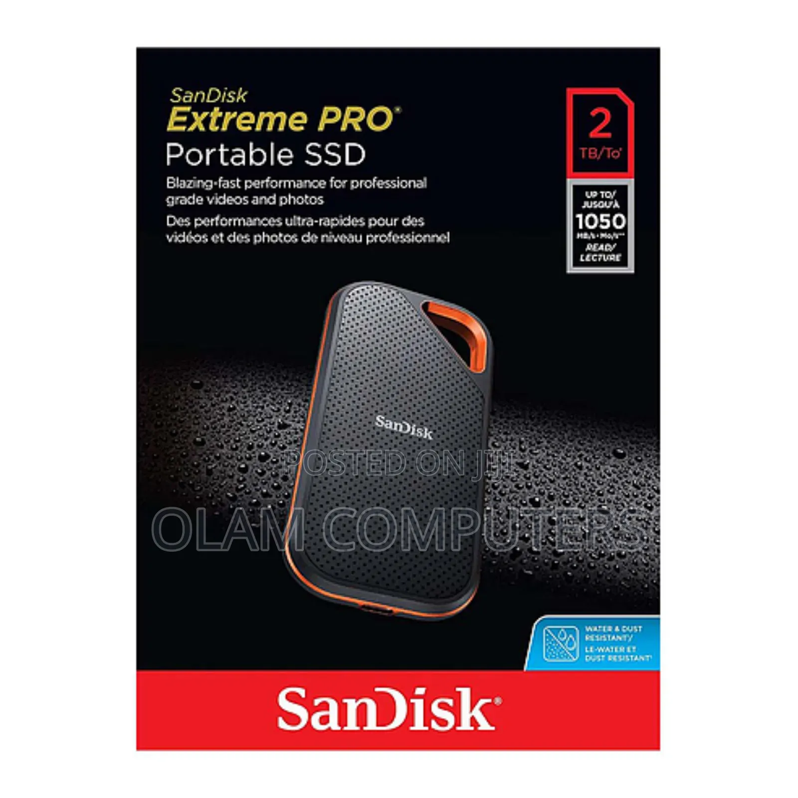 Sandisk Extreme Portable SSD 2tb 1050 Mb/S