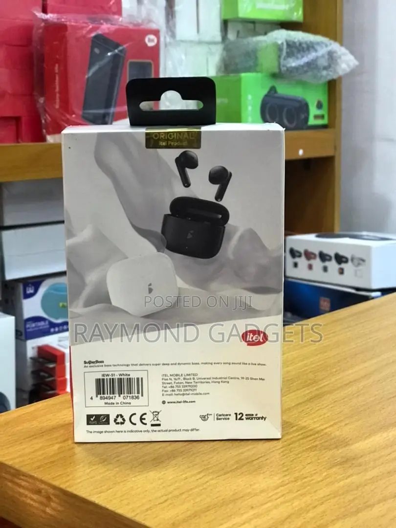 Itel Budsair 5i Tws Earbuds (Iew-51) – Deep Bass, 32h Playtime, White