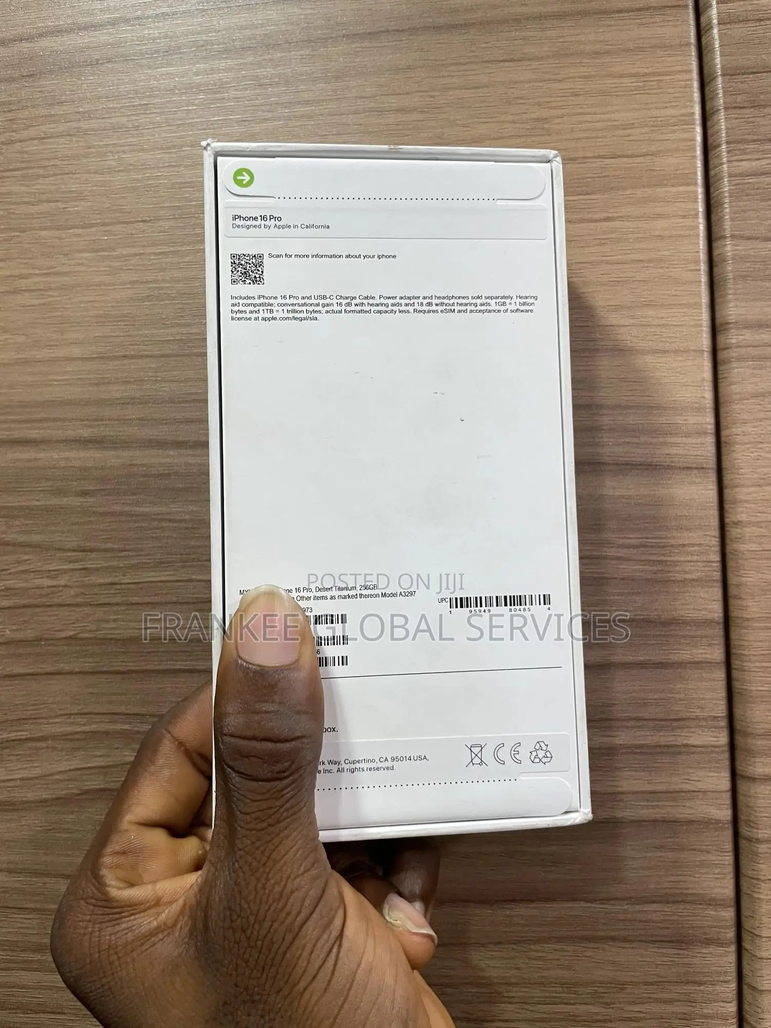 New Apple iPhone 16 Pro 256 GB Black