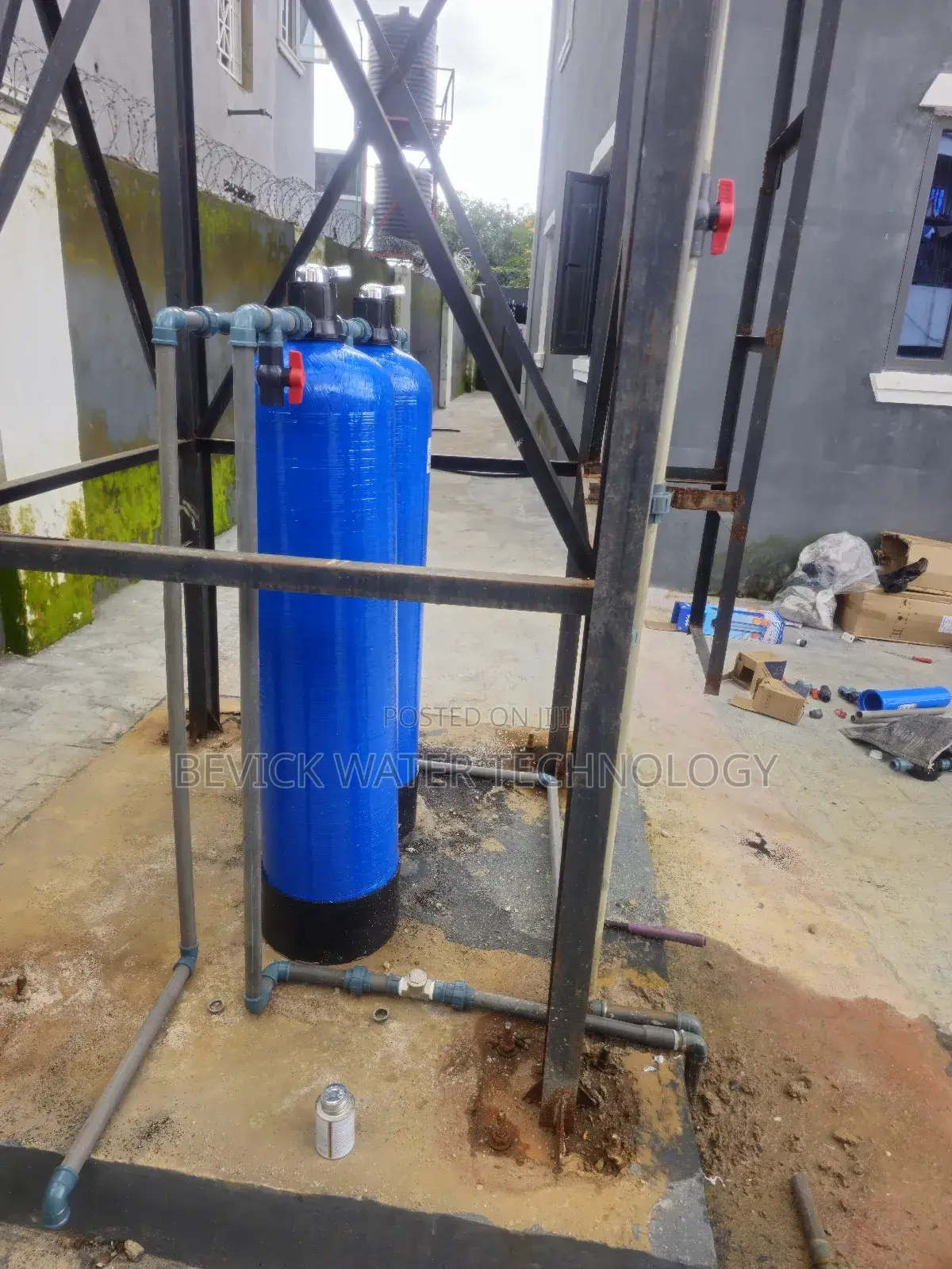 Home Water Treatment Setup for Clean Borehole Tap Water