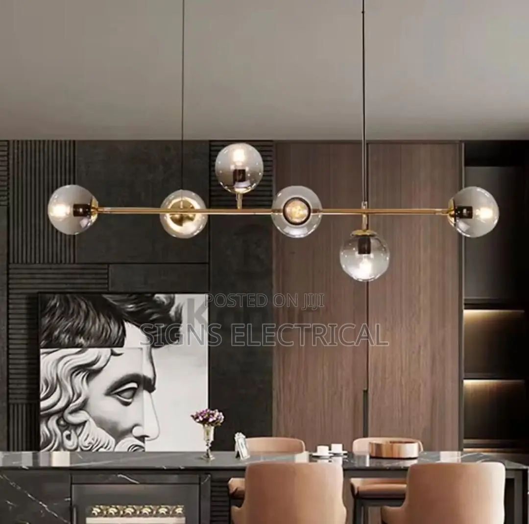 Nordic Art Strip Glass Led Pendant Lights