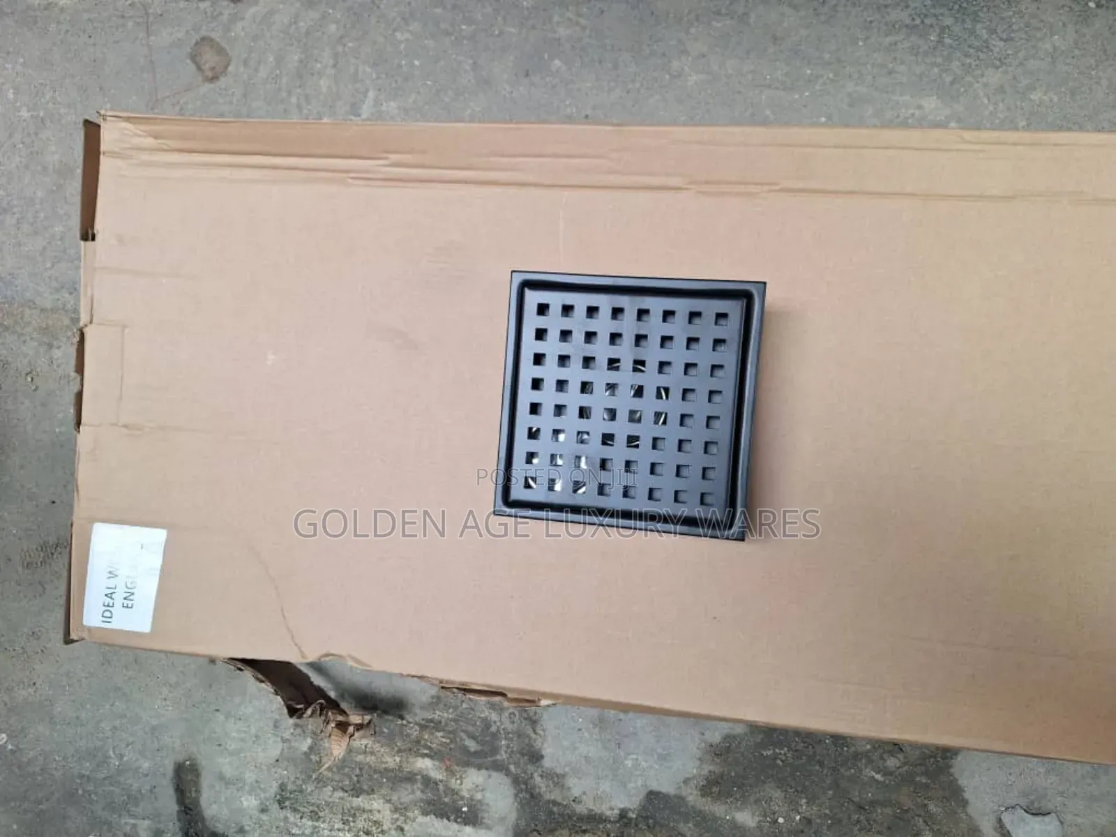 15x15 Black Floor Drain