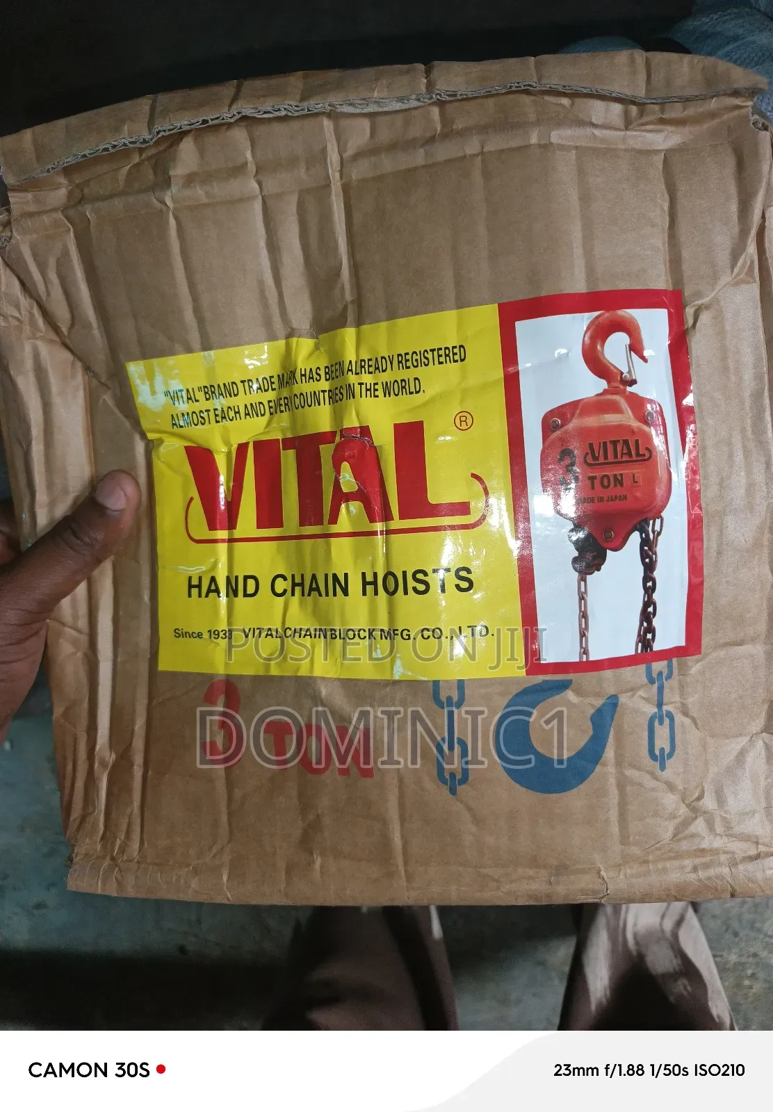 3 Tons Chain Block Vital 3 Meter Chain