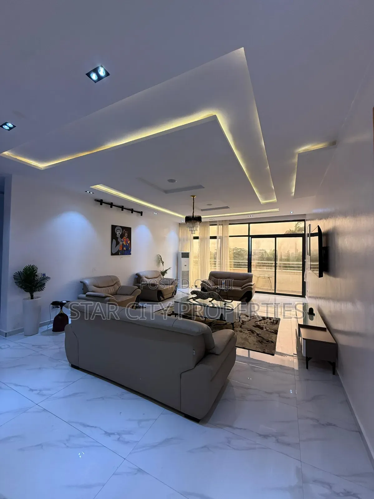 Furnished 5bdrm Duplex in Gra for rent