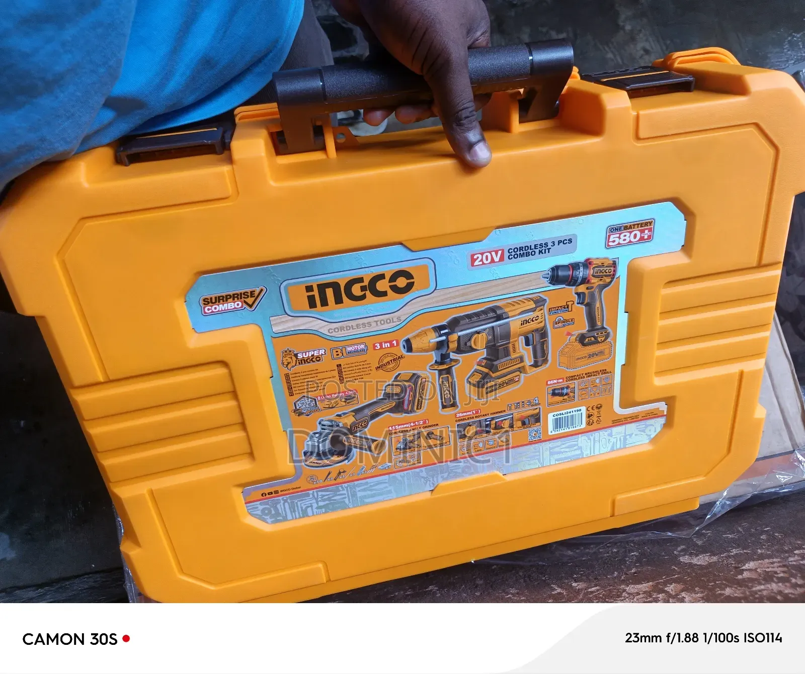 Ingco Cordless Tools Box 3 in 1 Cutting, Drilling Rotary Hammer