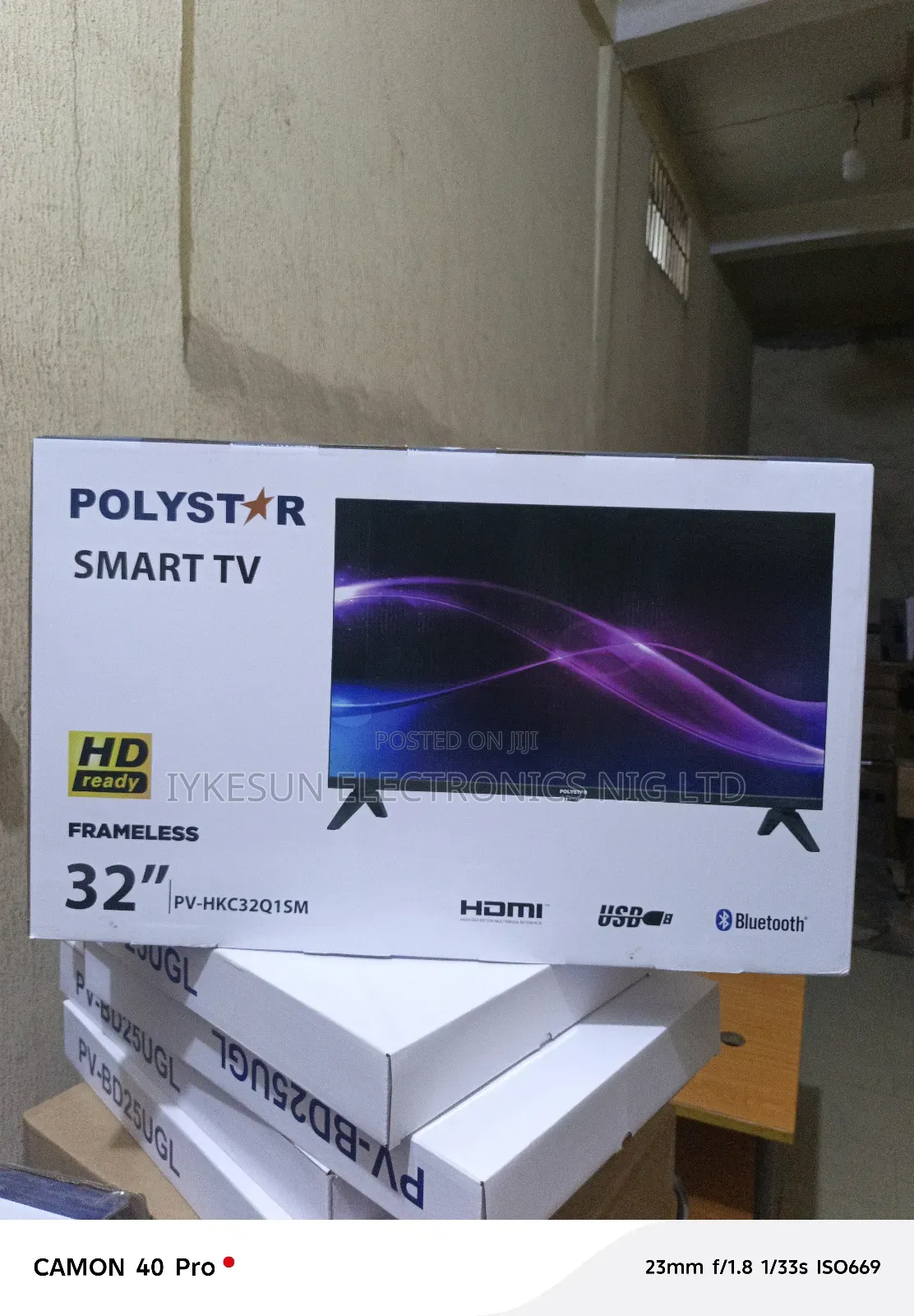 Original Polystar 2025 New Model 32" Tv Led Smart Netflix Bluetooth