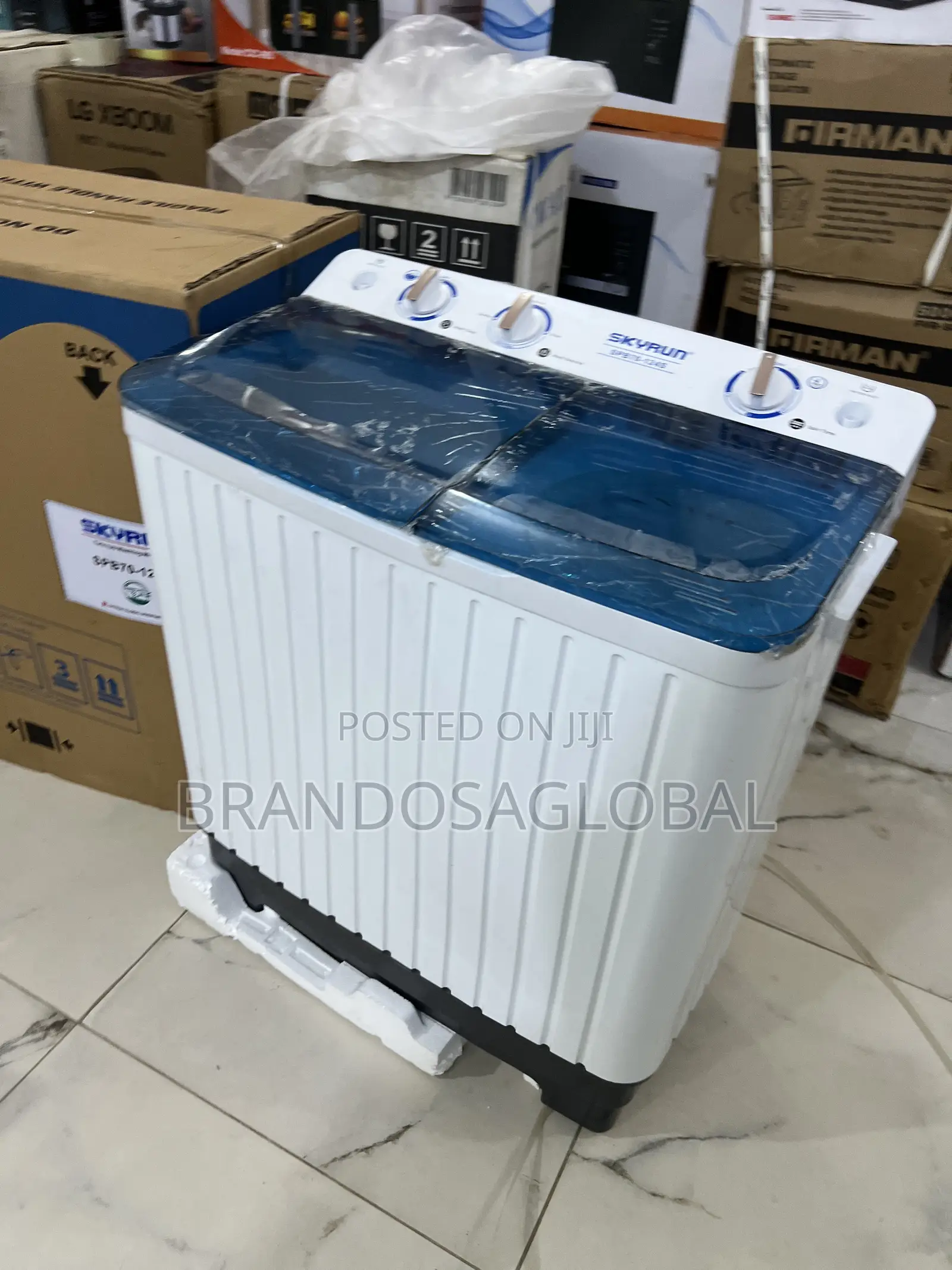 Skyrun Spb70-1245 6kg Semi Automatic Washer – Fast Spin Speed