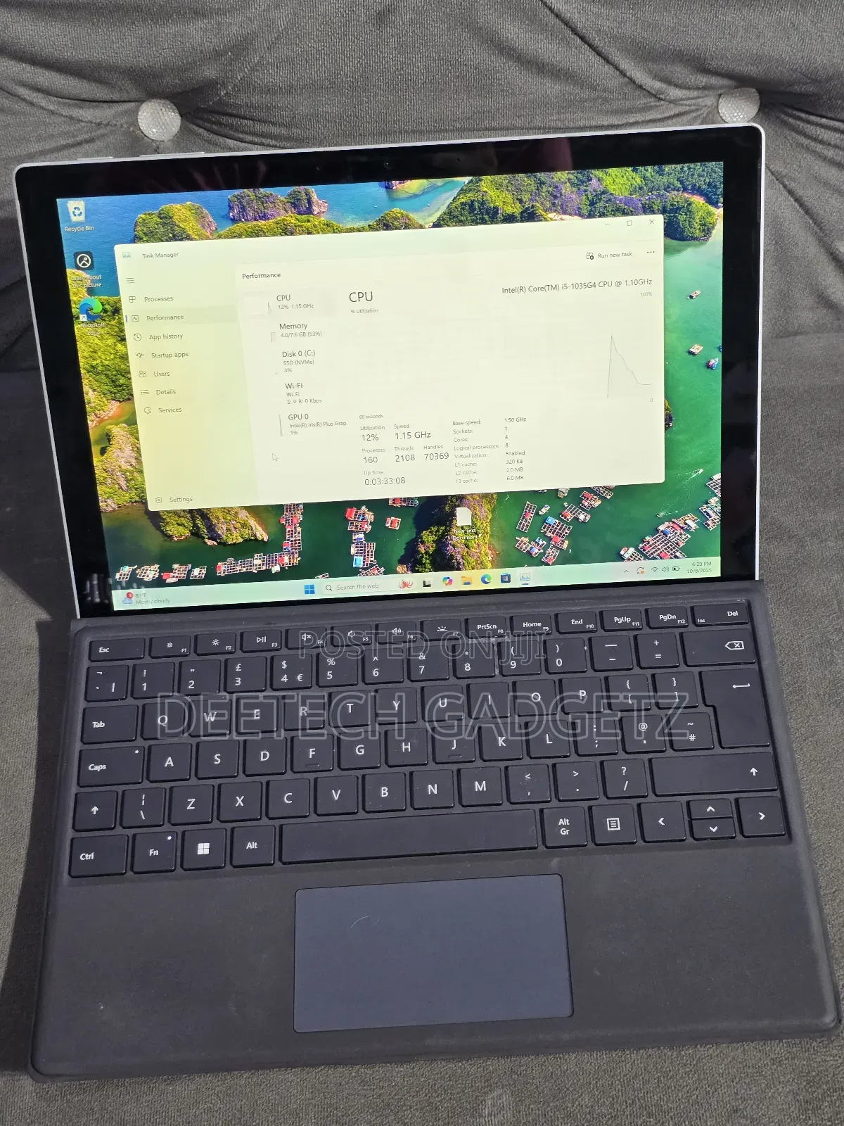 Laptop Microsoft Surface Pro 7 8GB Intel Core i5 SSD 256GB