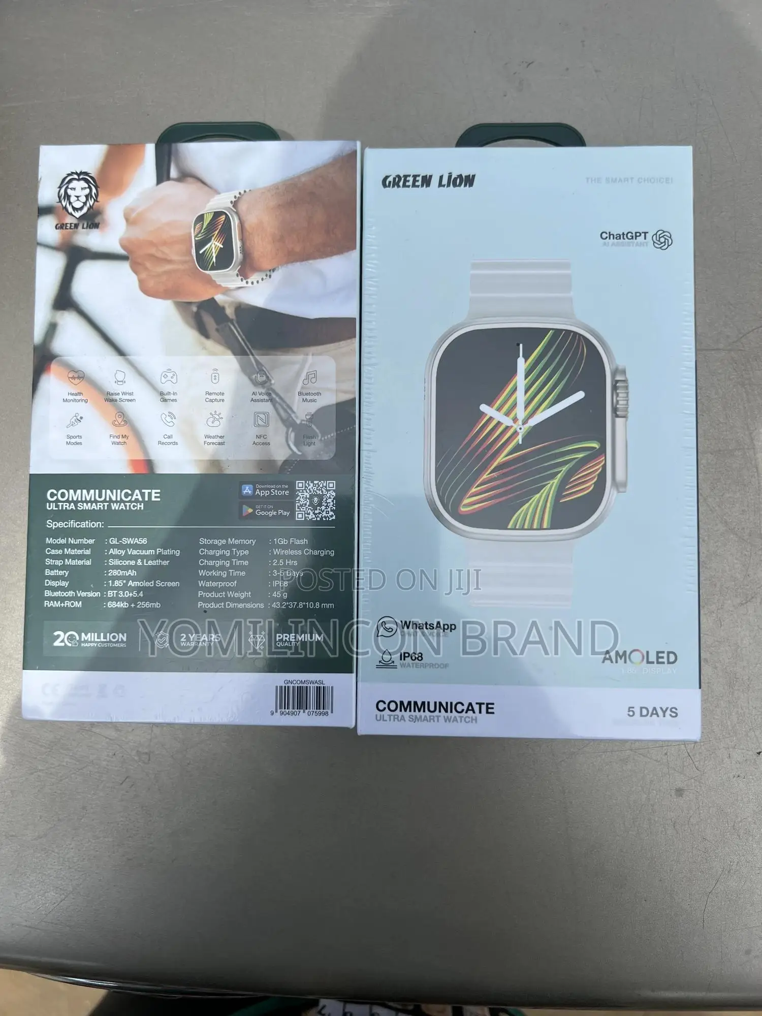 Green Lion Communicate Ultra Smart Watch - White