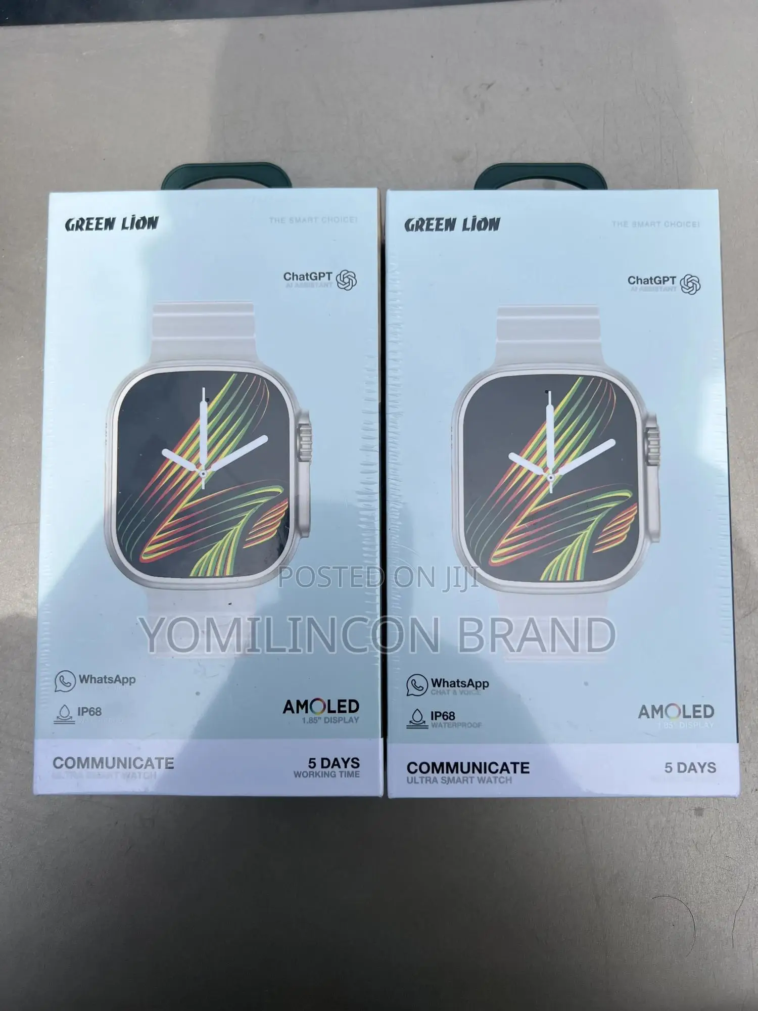 Green Lion Communicate Ultra Smart Watch - White