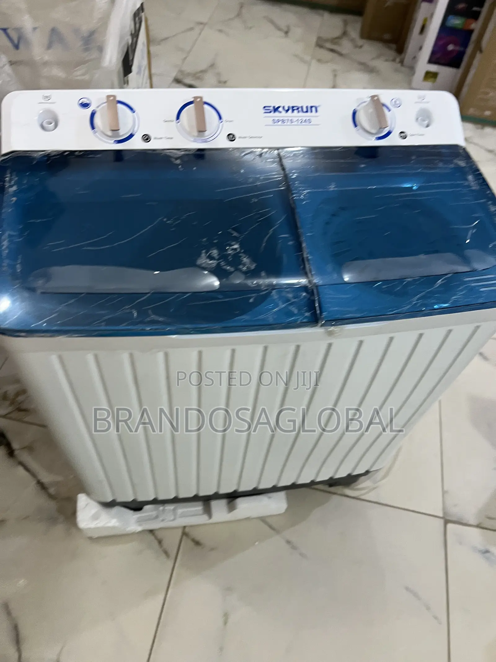 Skyrun 6kg Twin Tub Washer Spb70-1245 – Easy Wash and Drain Function