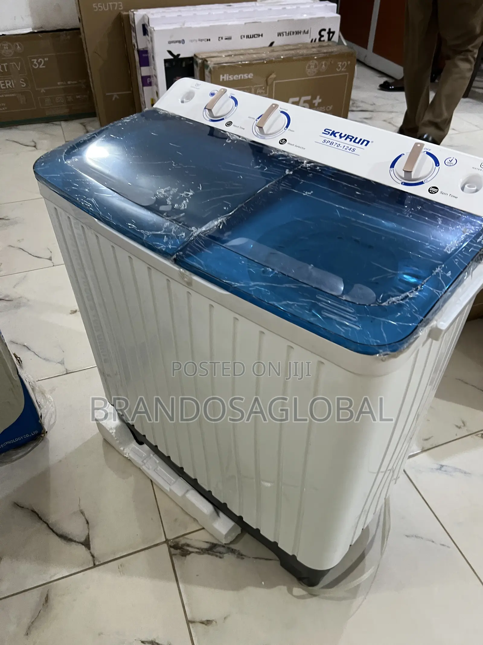 Skyrun 6kg Semi Automatic Washing Machine – Durable Plastic Body