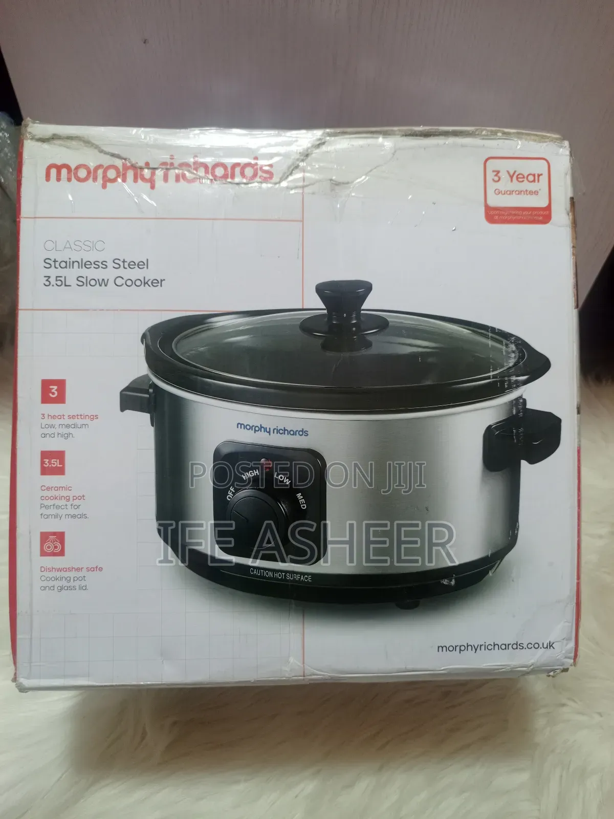Murphy Richards Stainless Steel 3.5litres Slow Cooker