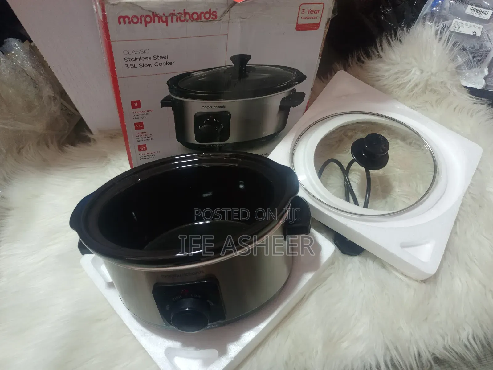 Murphy Richards Stainless Steel 3.5litres Slow Cooker