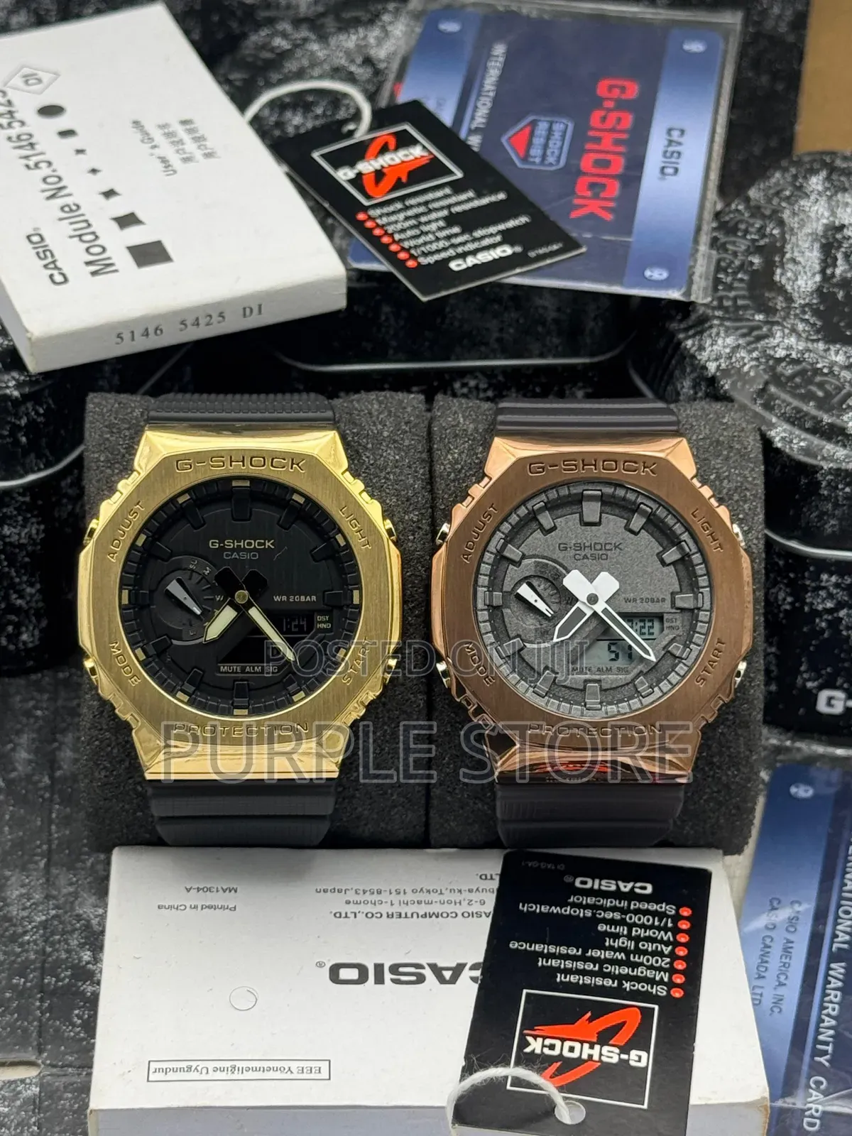 Gshock Gm 2100 Metal Covered Watch Black Strap