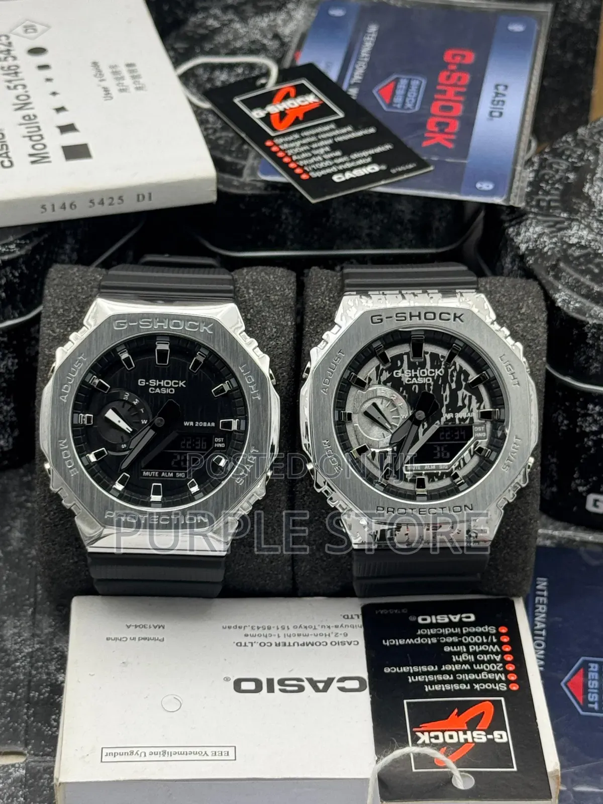 Gshock Gm 2100 Metal Covered Watch Black Strap