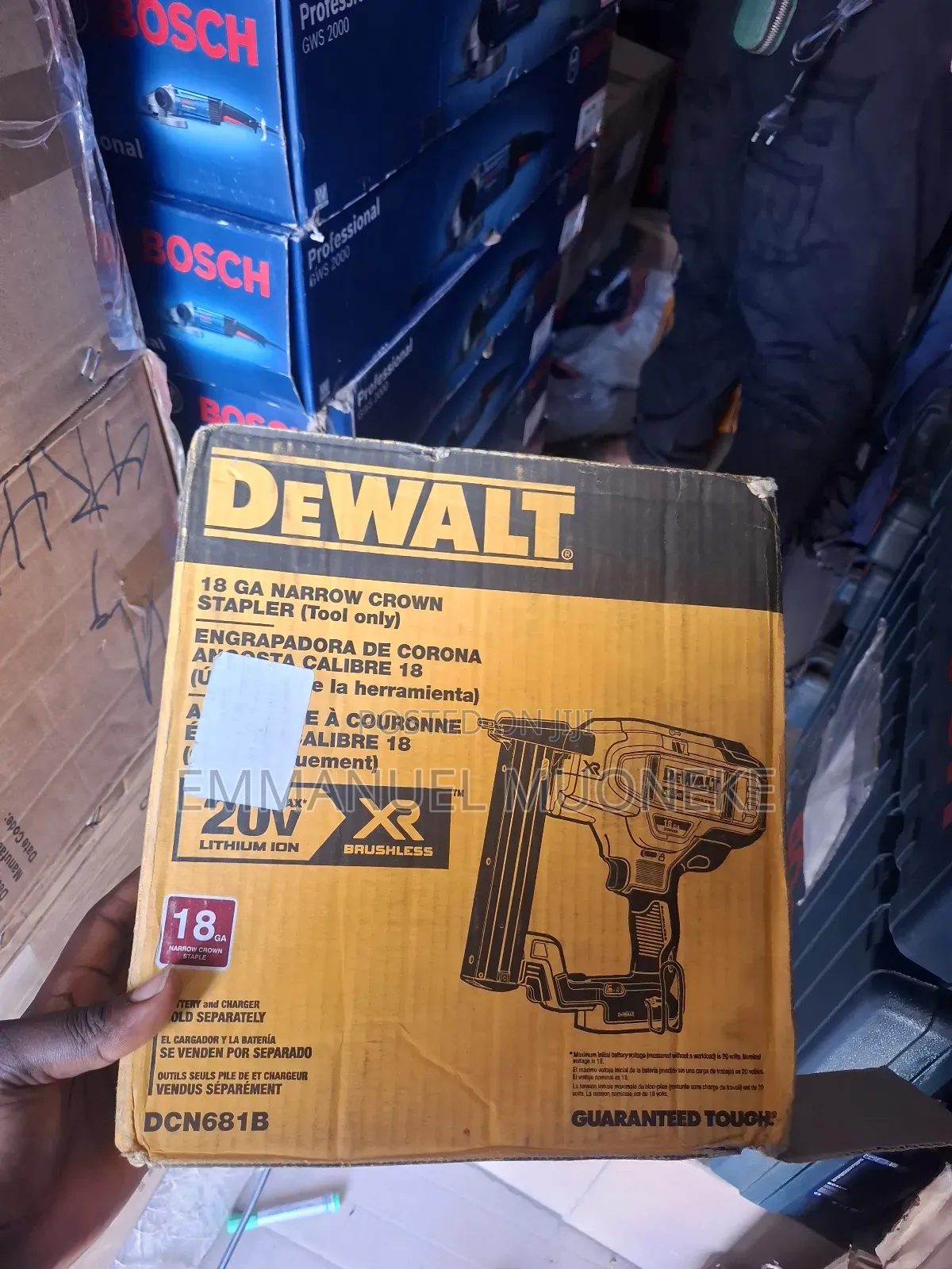 Original Dewalt Nail Gun 20v Brushless Xr