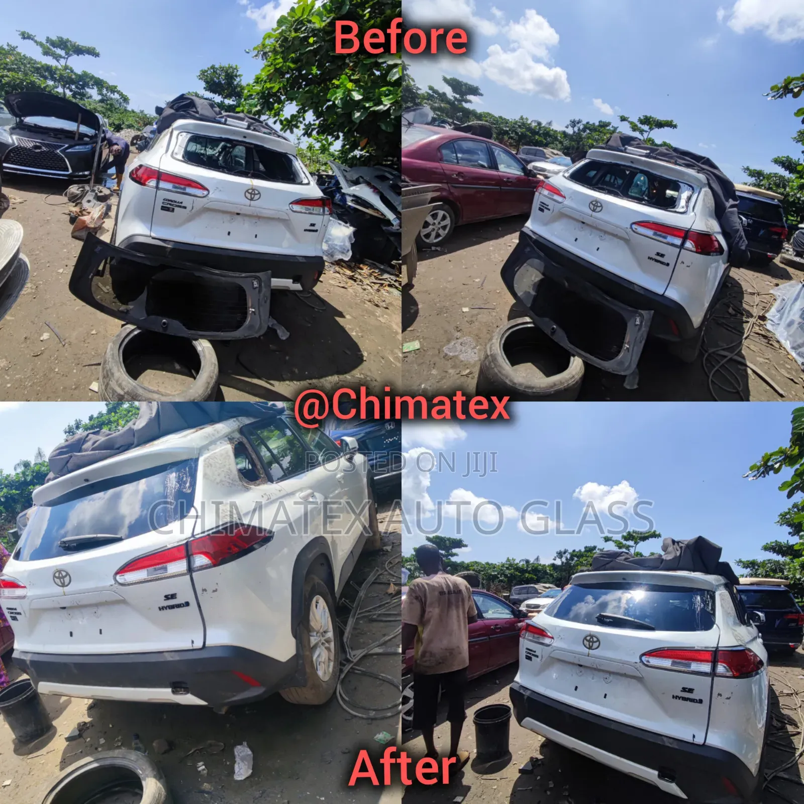 Corolla Cross 2022 Back Windscreen Glass Available