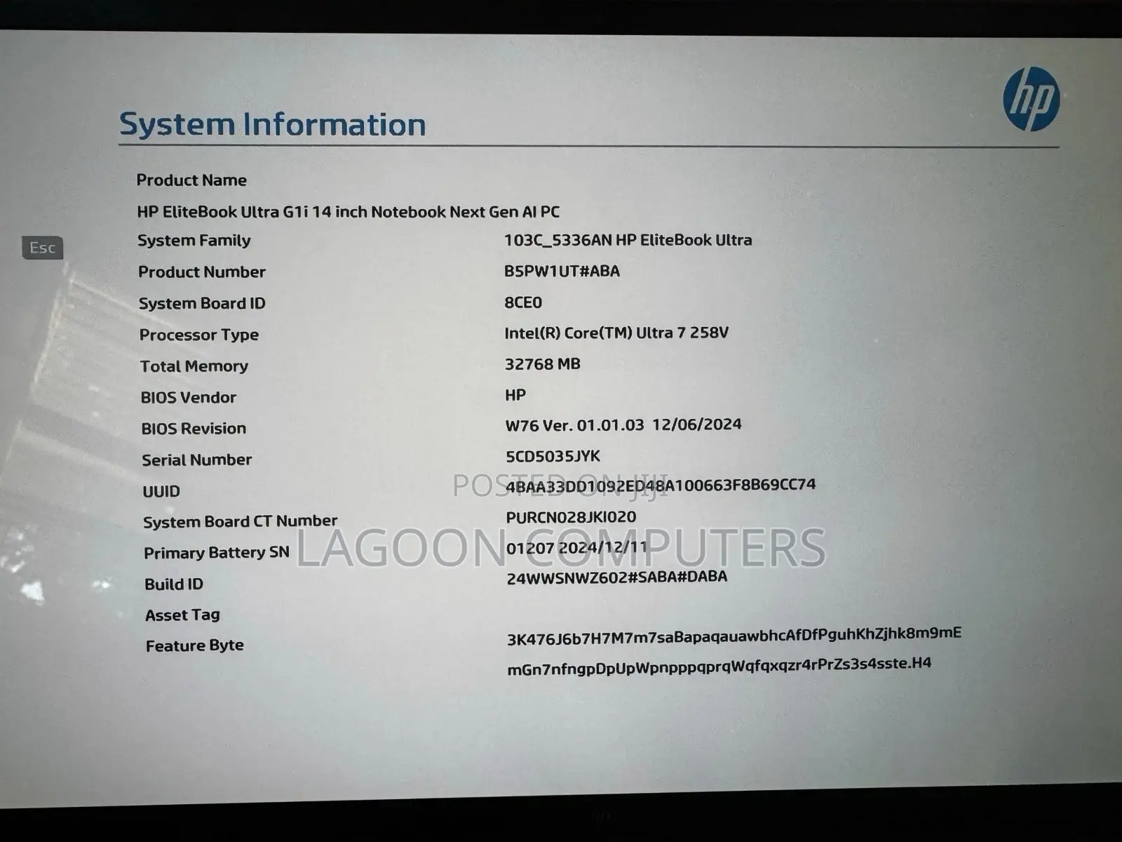New Laptop HP OmniBook Ultra Flip 14" 32GB Intel Core Ultra 7 SSD 512GB