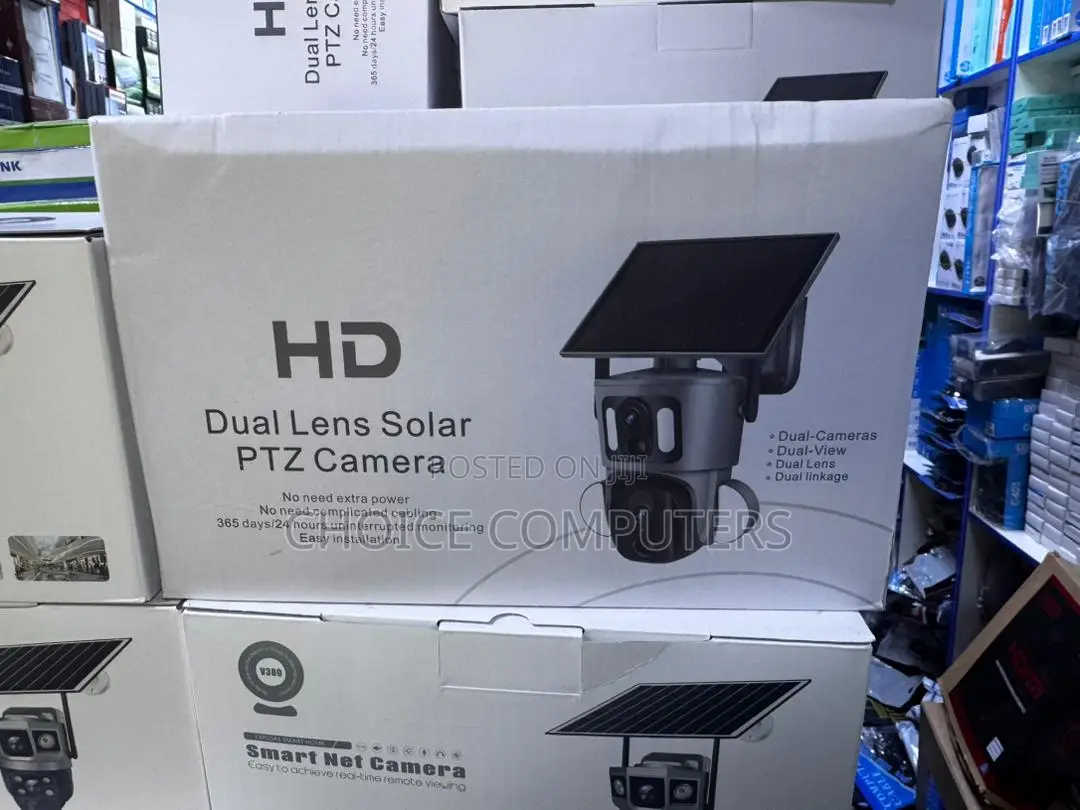 6mp Dual Lens Ubox Solar Powered Ptz Camera