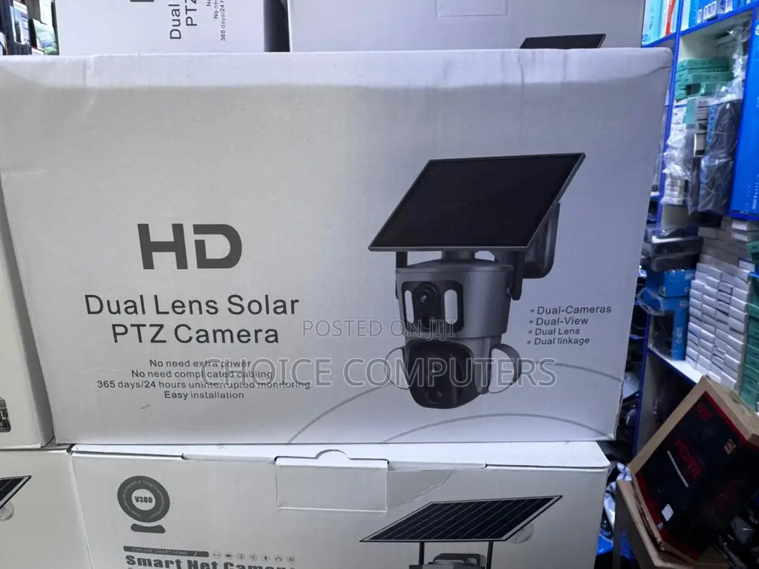 6mp Dual Lens Ubox Solar Powered Ptz Camera
