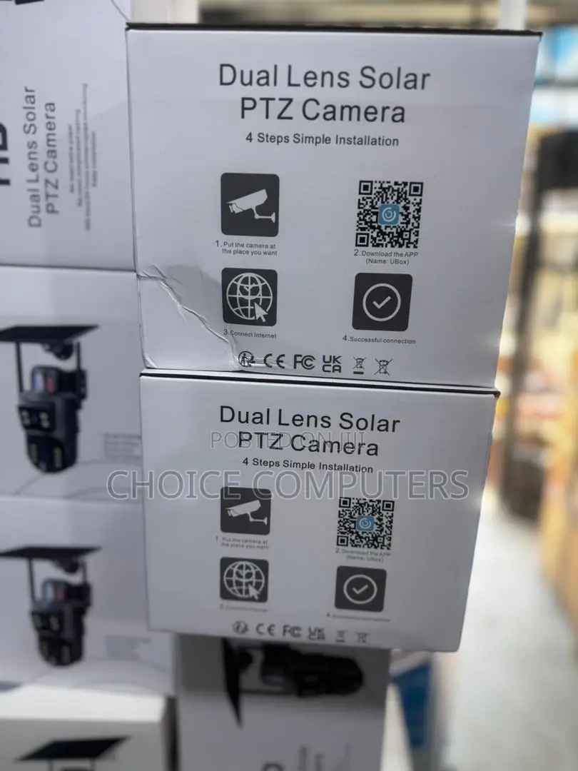 6mp Dual Lens Ubox Solar Powered Ptz Camera