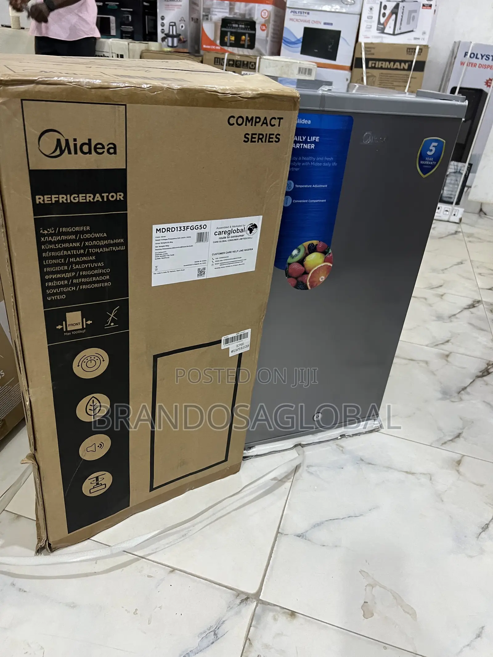 Midea 90l Single Door Refrigerator – Fast Cooling Efficiency