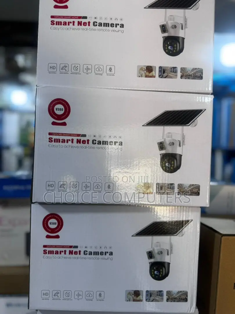 Smaty Net V380 Pro Dual Lens Ptz Solar Camera 5.0mp