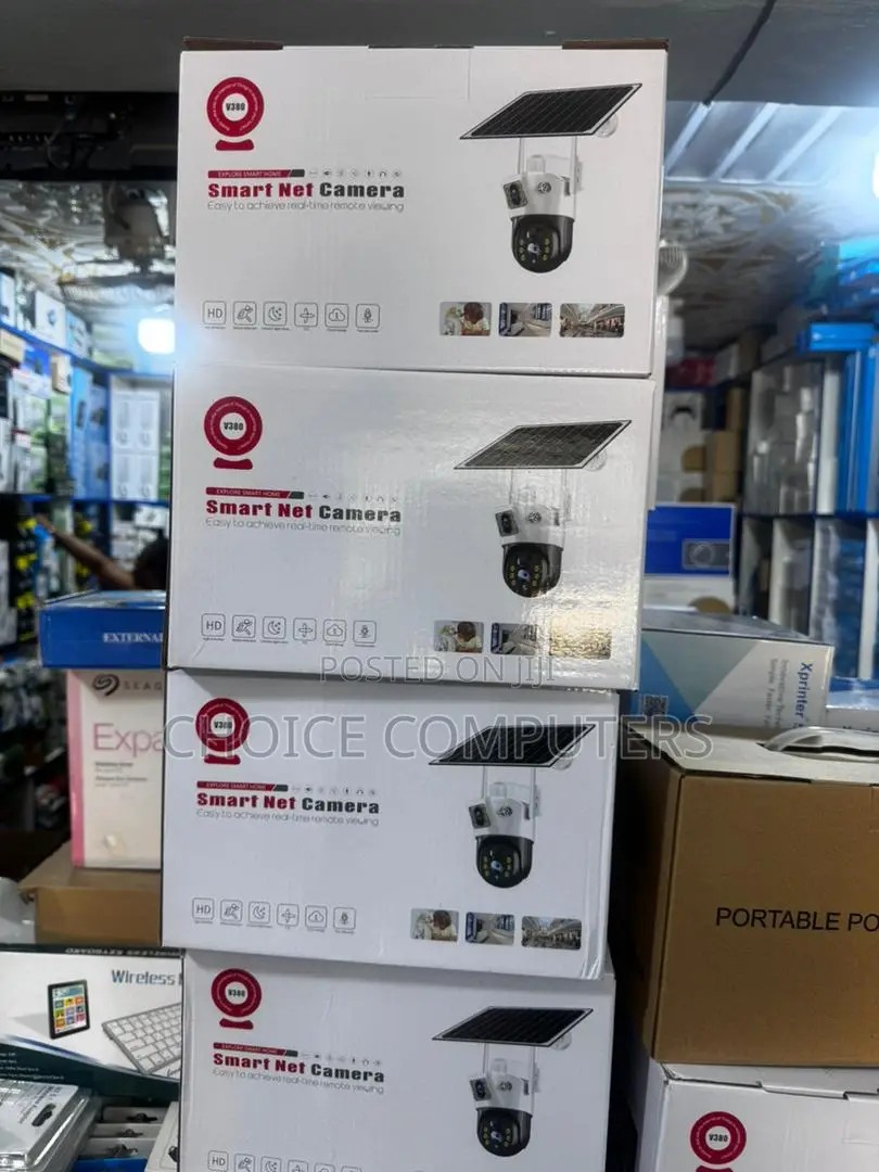 Smaty Net V380 Pro Dual Lens Ptz Solar Camera 5.0mp