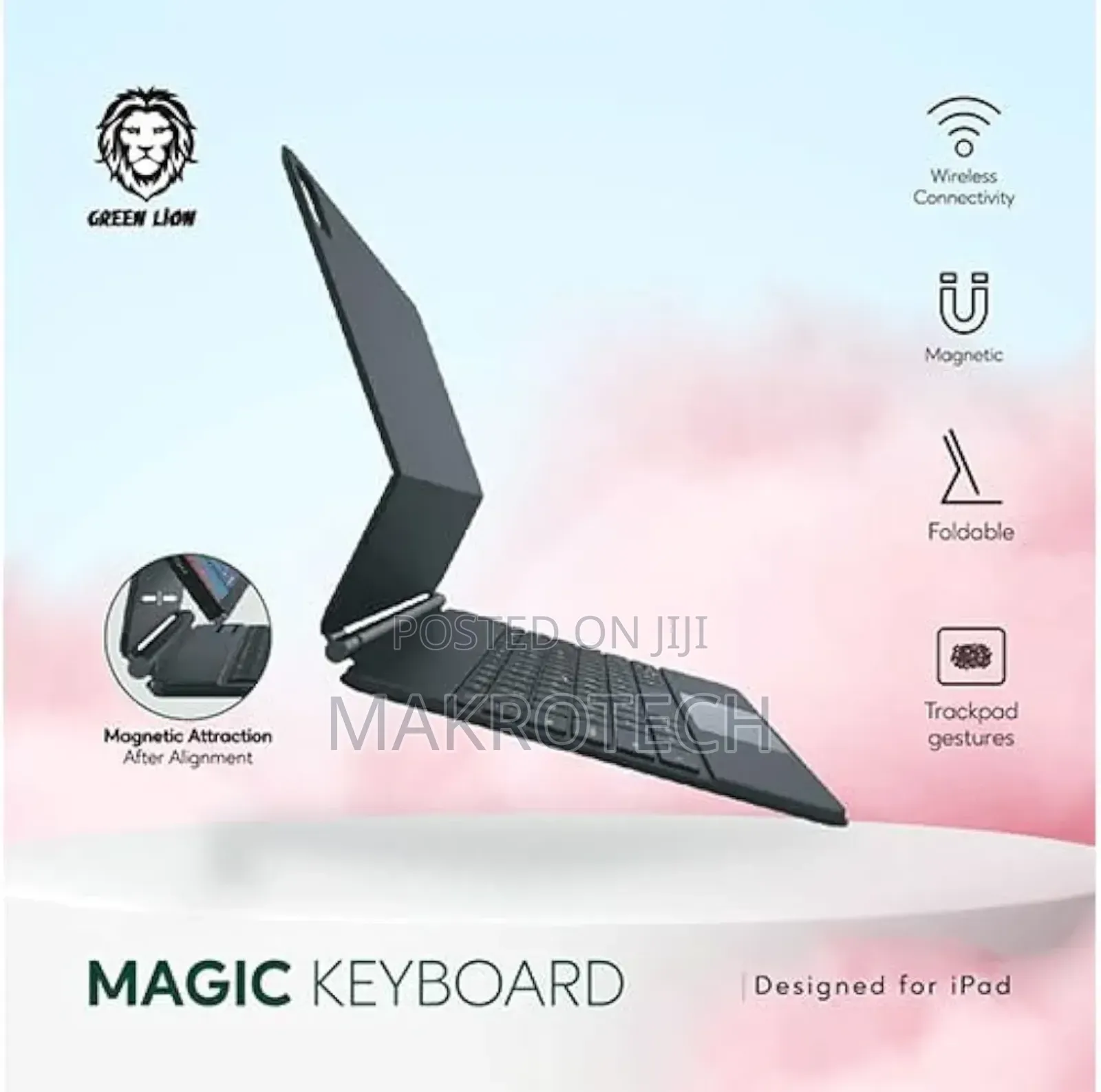 Green Lion Wireless Magic Keyboard Case For iPad 10th Gen, 11"A16 2025