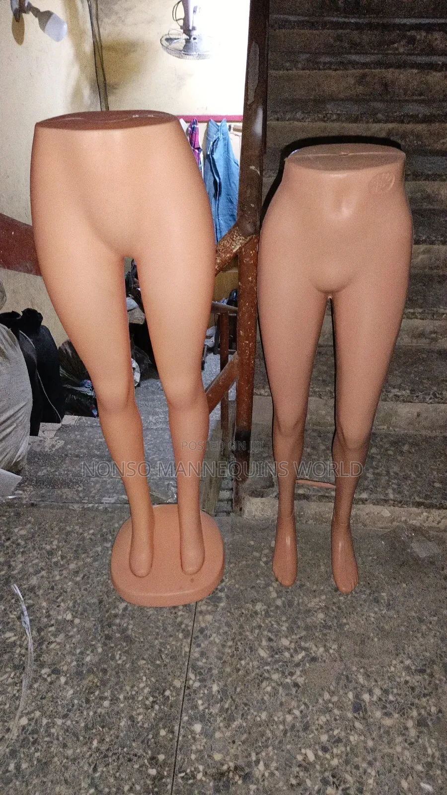 Female Plastic Waist Display Mannequin
