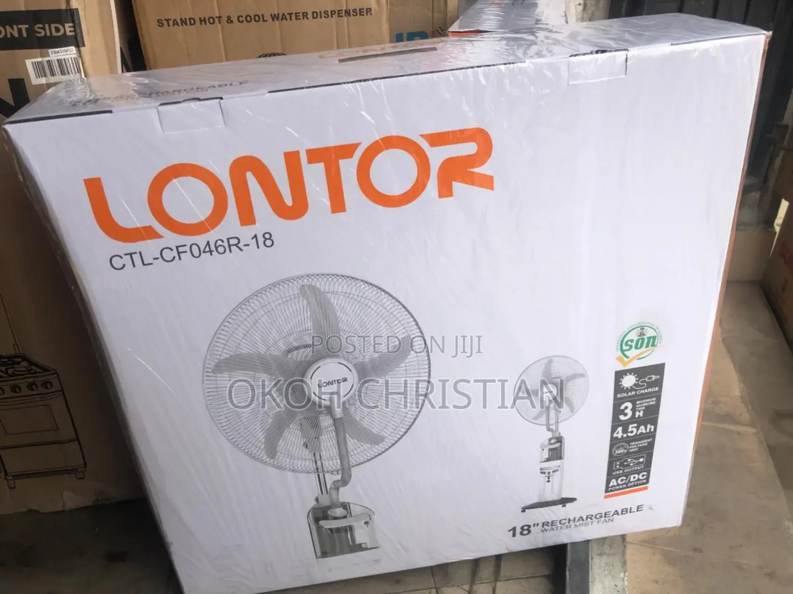 Lontor Water Rechargeable Fan