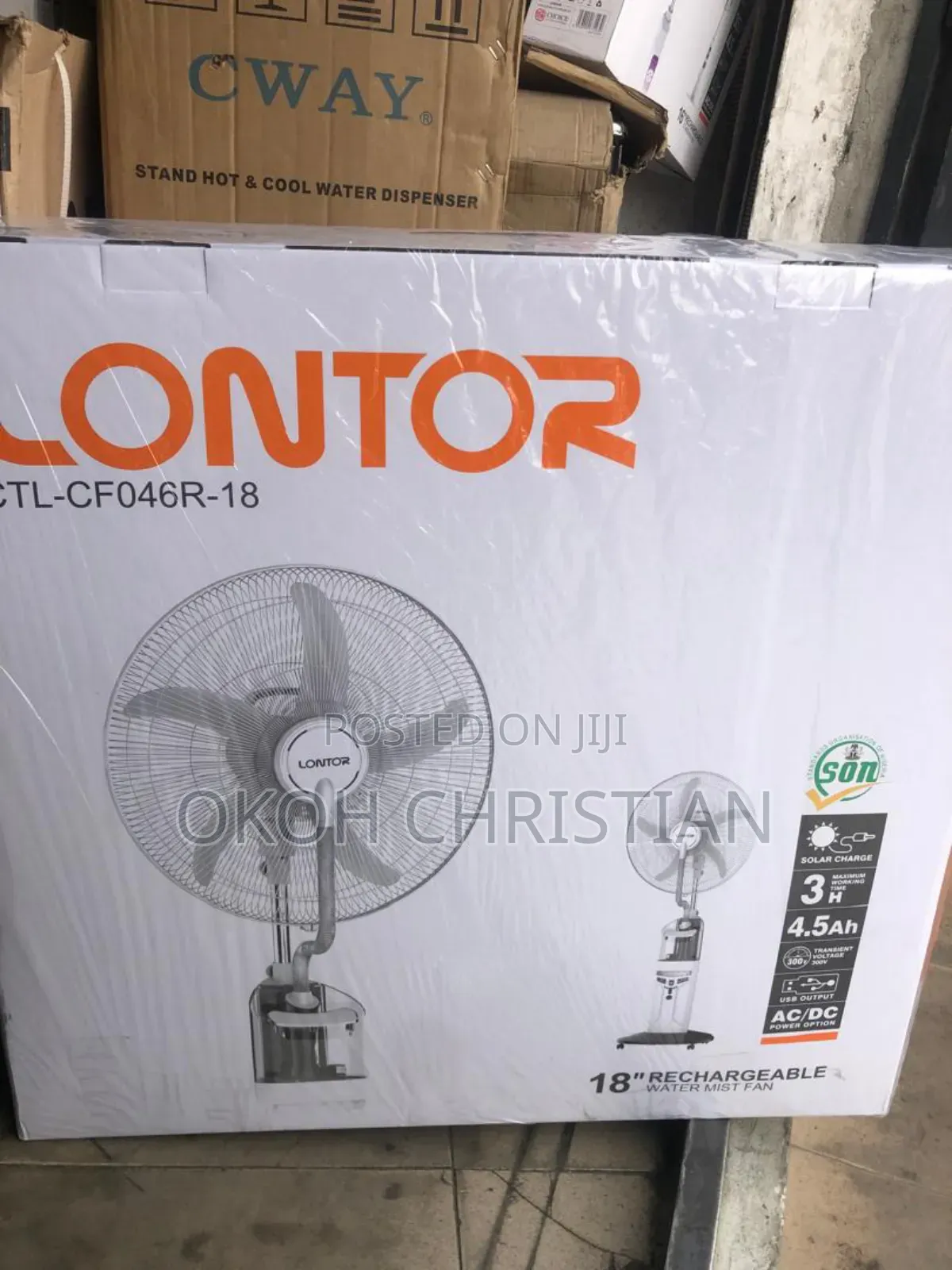 Lontor Water Rechargeable Fan