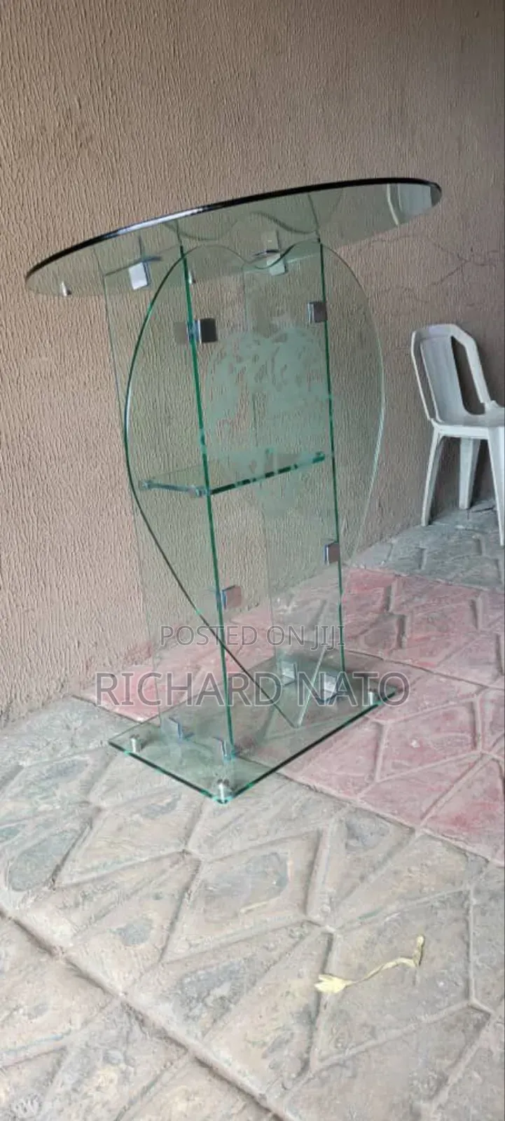 Love Word in Glass Pulpit
