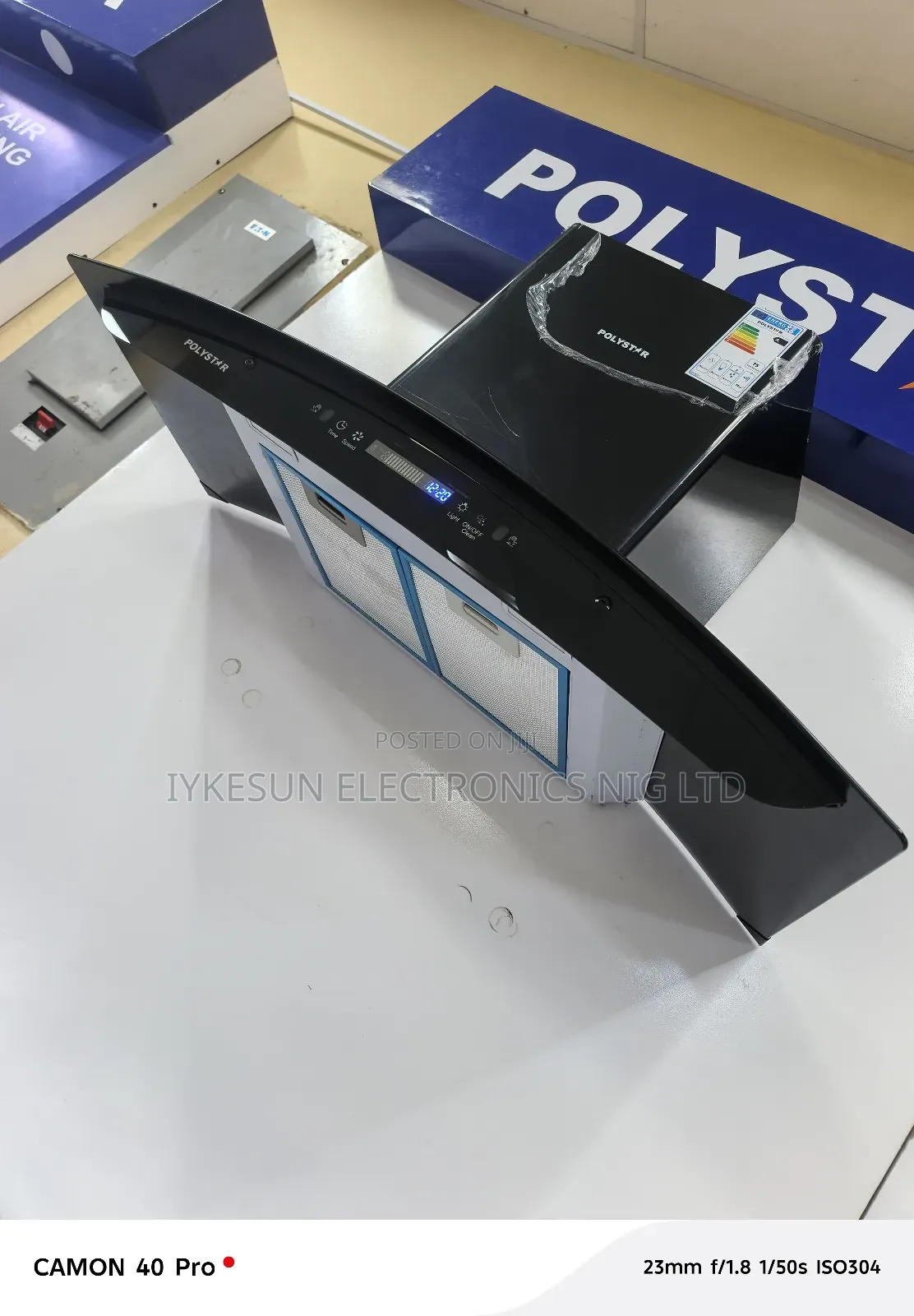 Original Polystar Voice Command Inverter Automatic Heat Extractor 90cm