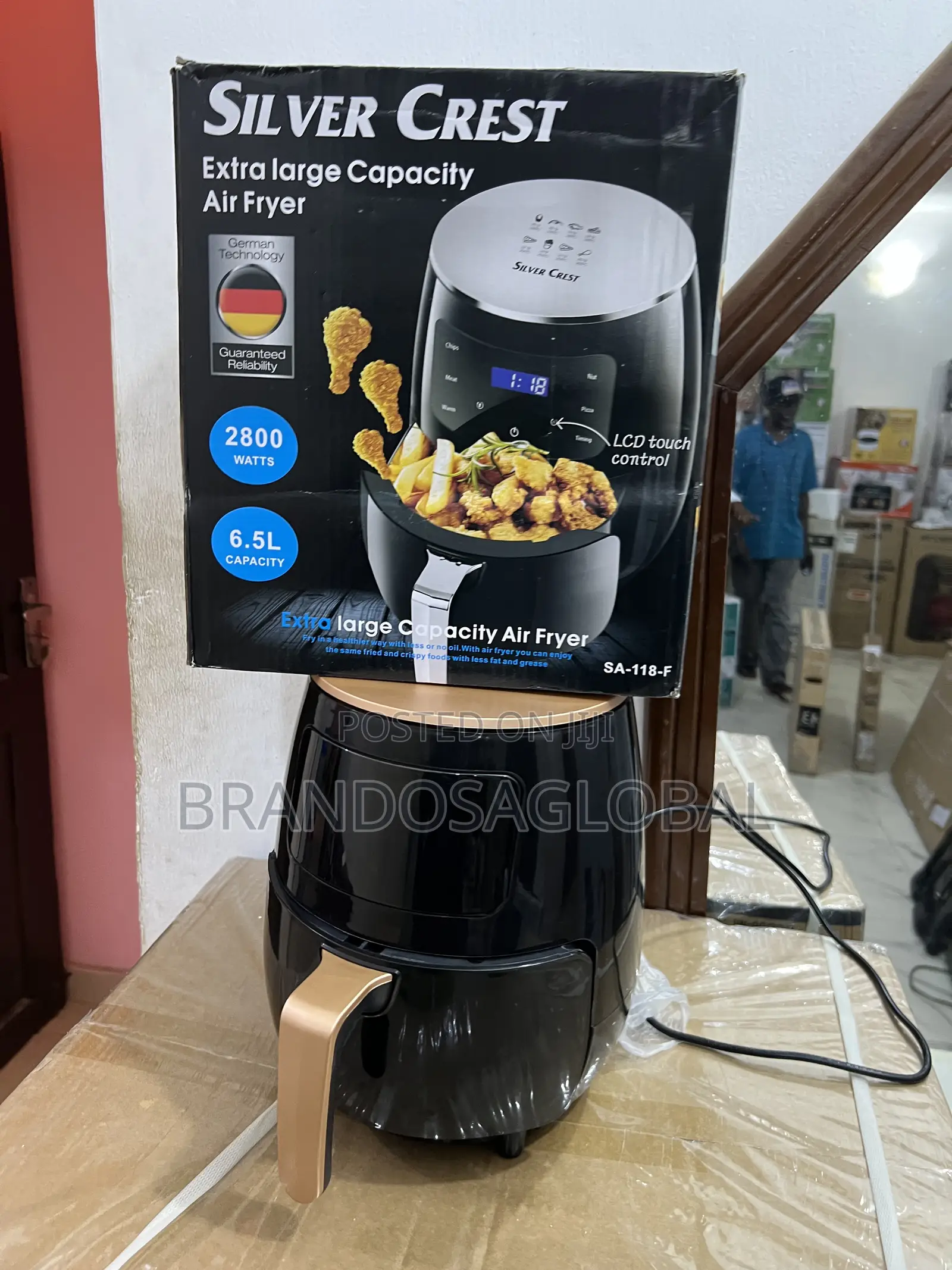 Silver Crest 6.5l Digital Air Fryer – Fast Heat Circulation System