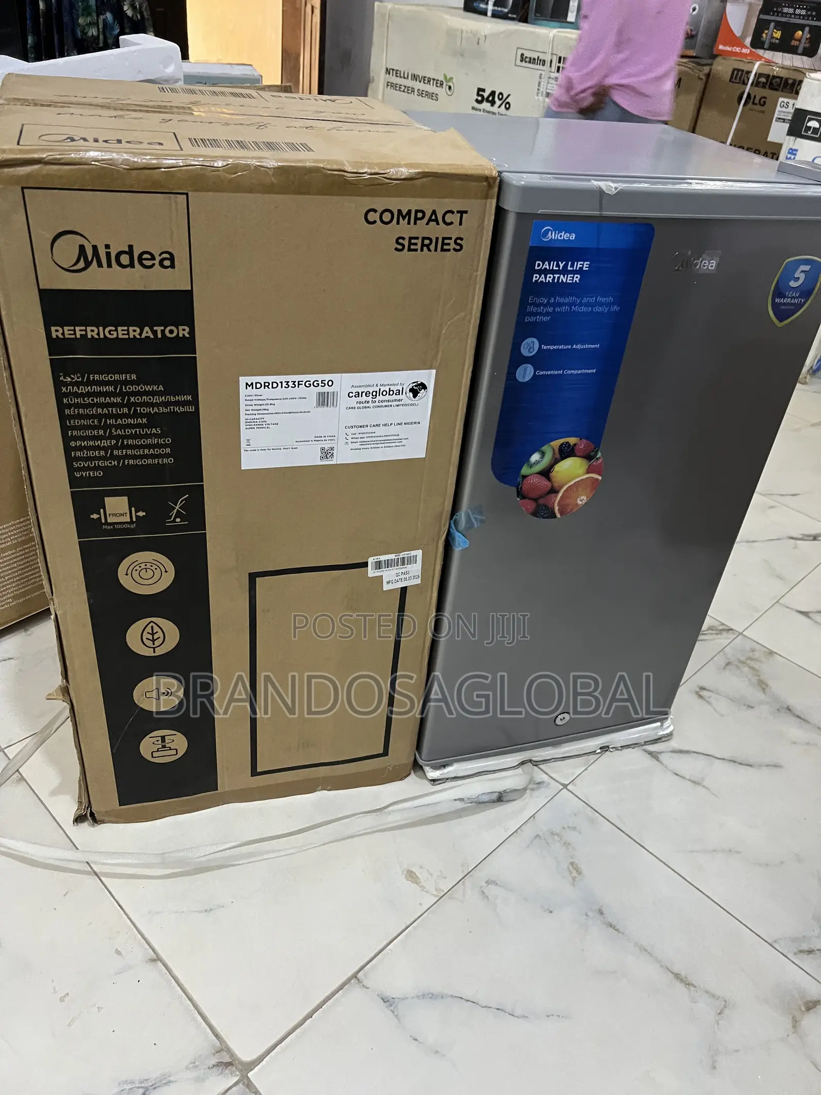 Midea 90l Compact Fridge Mdrd133fgg50 – Reliable Brand Product