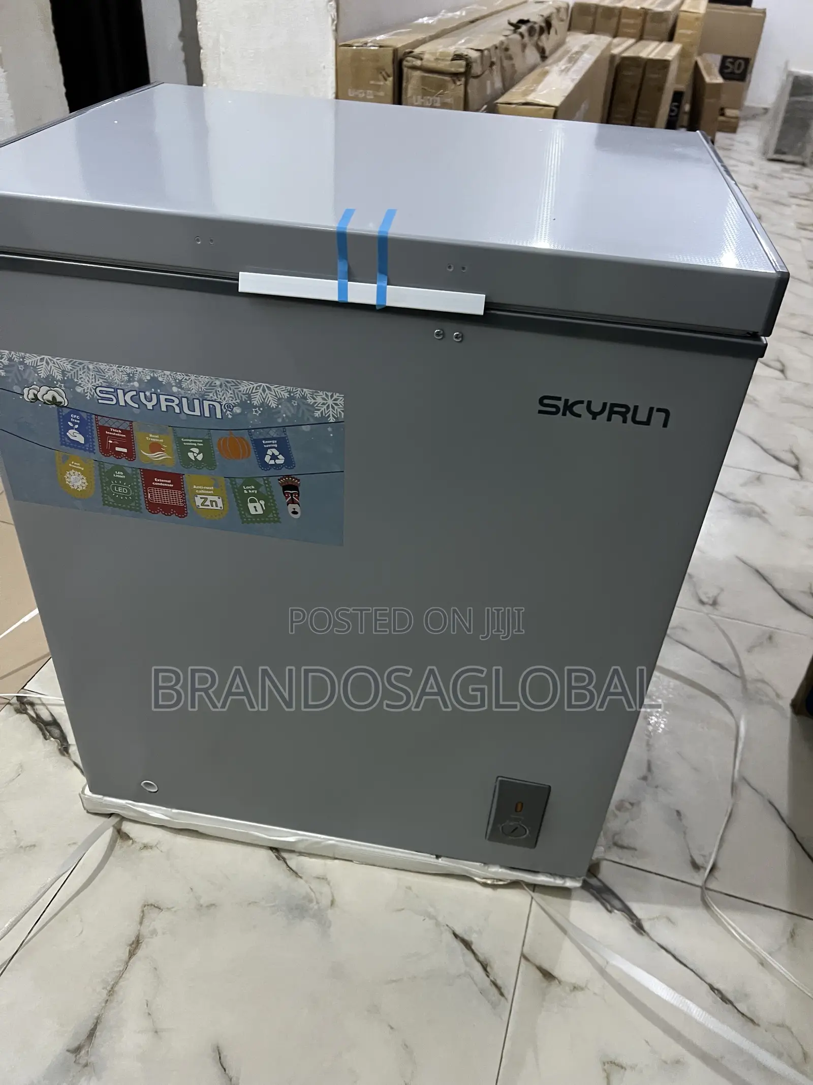 Skyrun 145l Chest Freezer (Bd-145a) - Grey