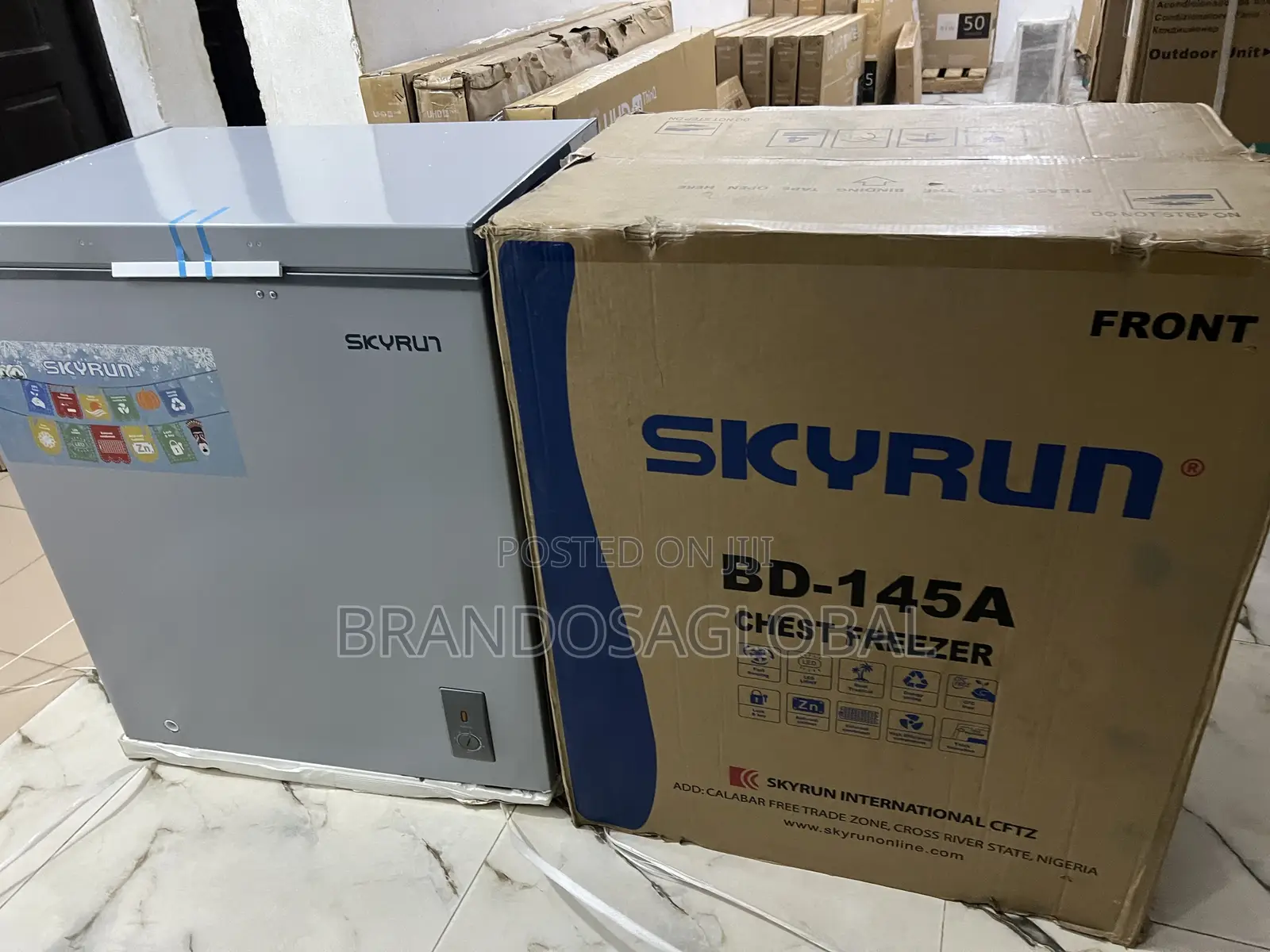Skyrun Bd-145a 145l Chest Freezer – Strong Cooling, Modern Look