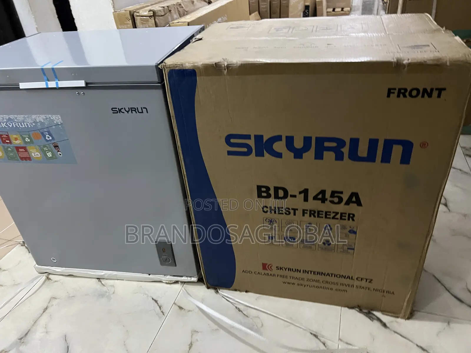 Skyrun 145l Deep Freezer – Large Storage for Food and Drinks