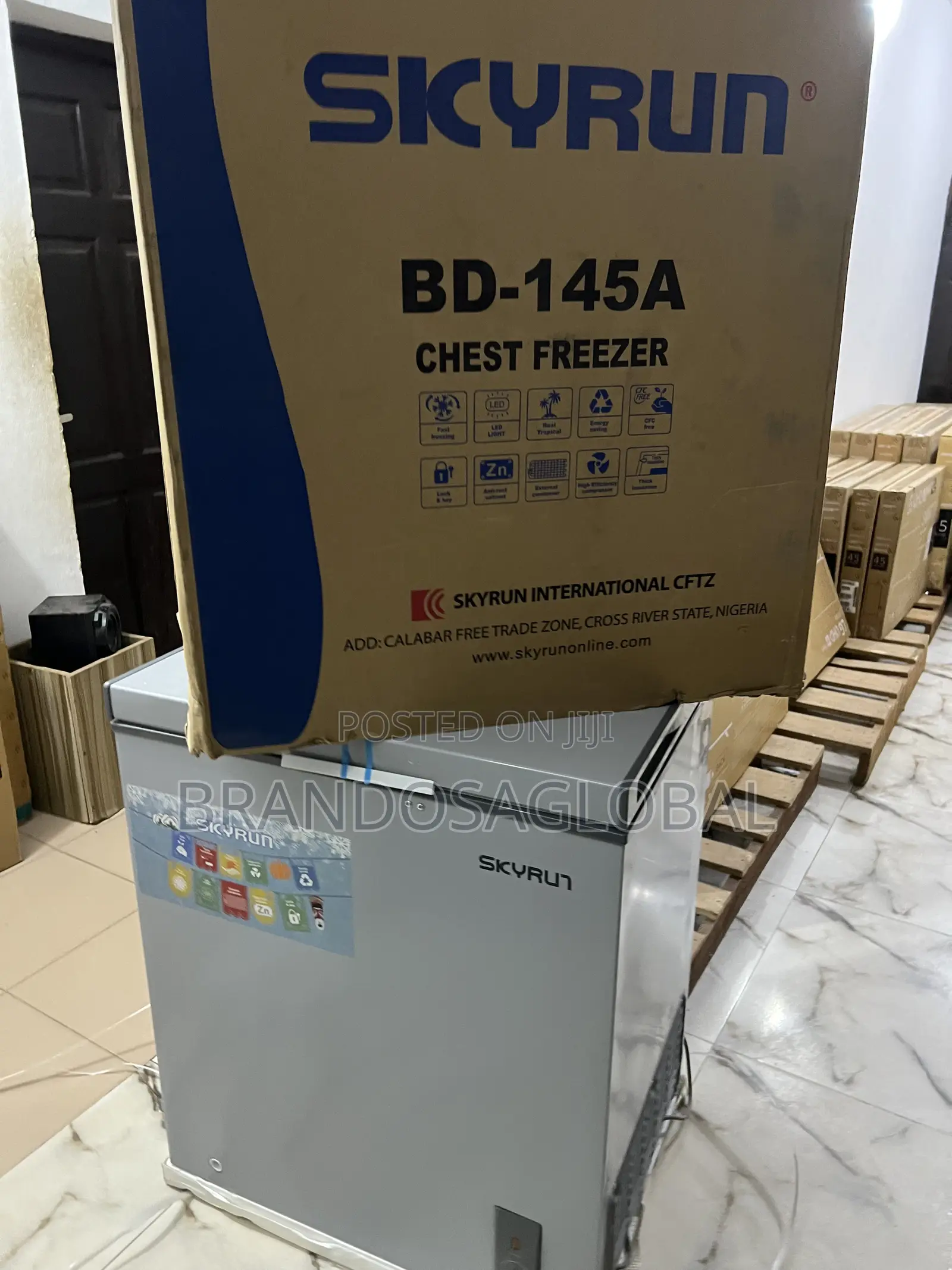 Skyrun Deep Freezer 145l – Energy-Saving Heavy-Duty Model