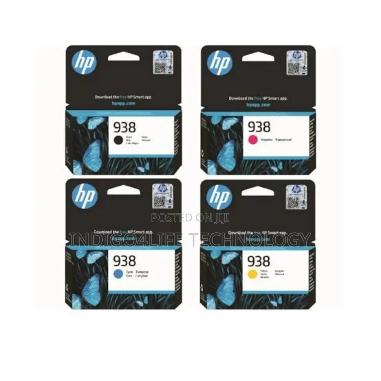 Hp 938 Ink Black Magenta Cyan Yellow