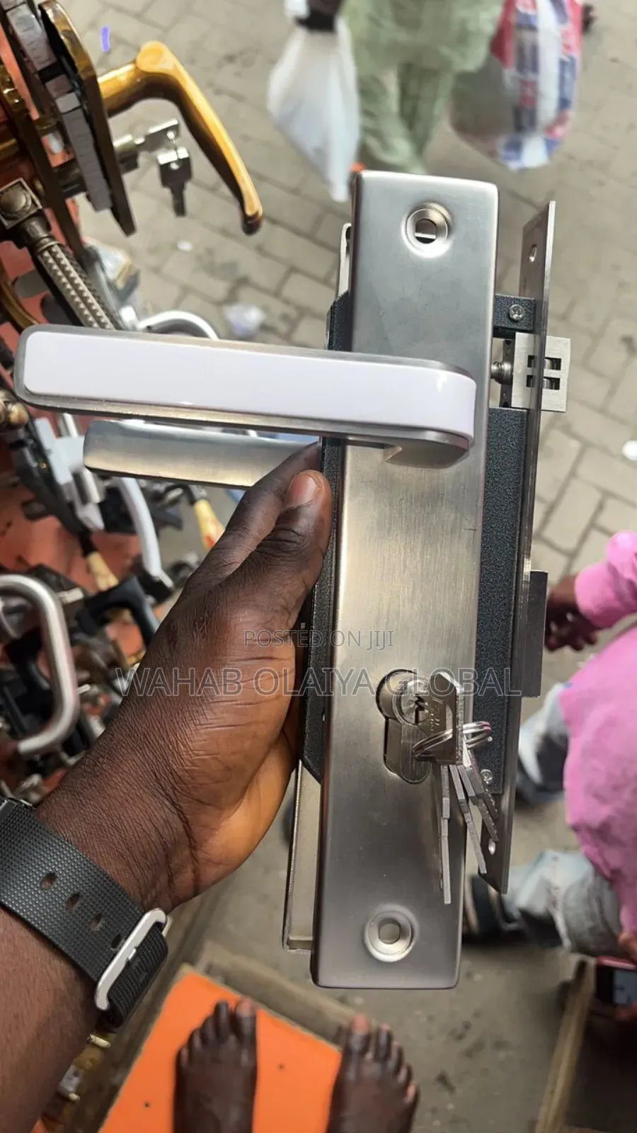 Heavy-Duty Big Key Lock – Secure Fit for Wood Metal Doors